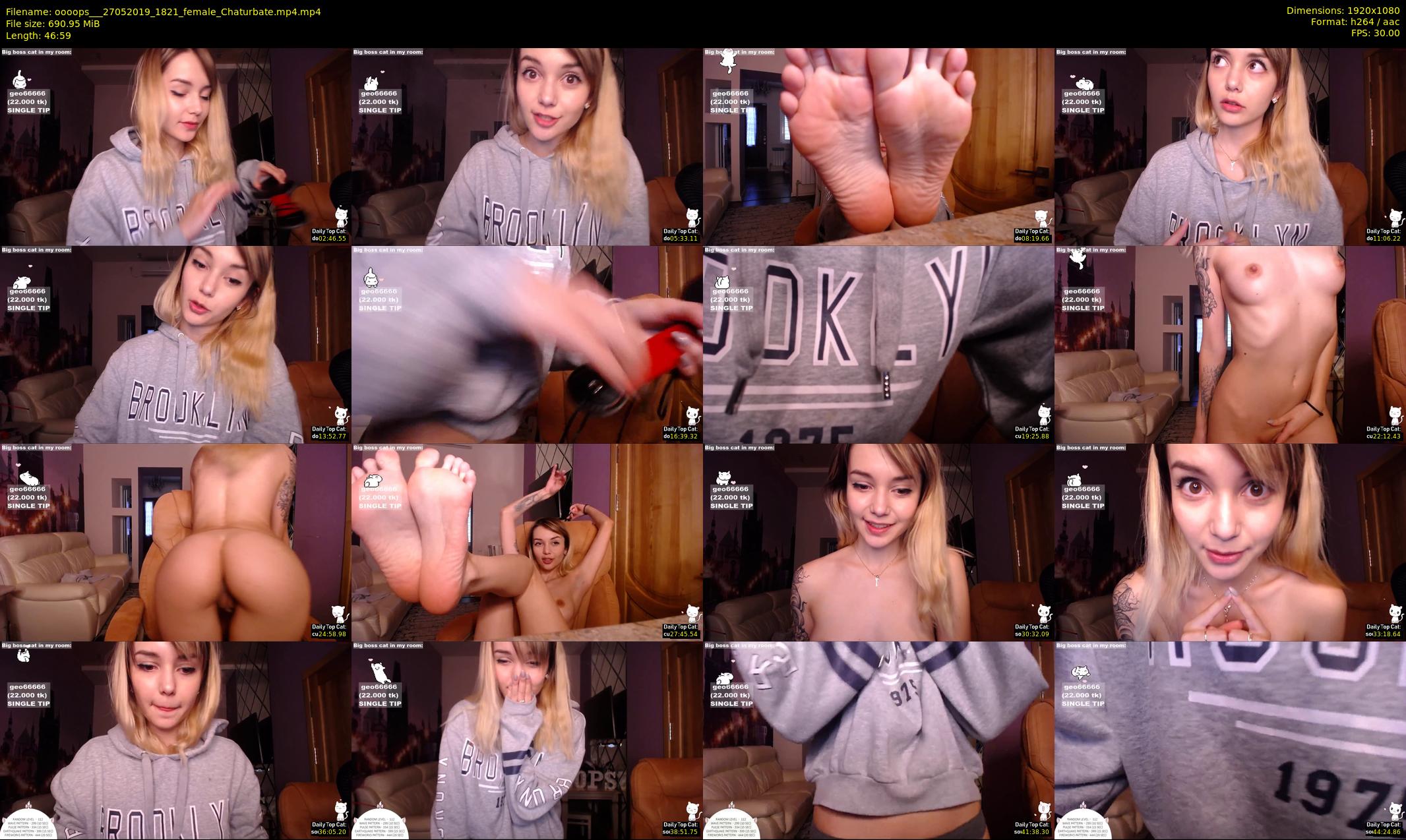 oooops__ — 47 minute Chaturbate female cam show recording, 1080p, May 27, 2019