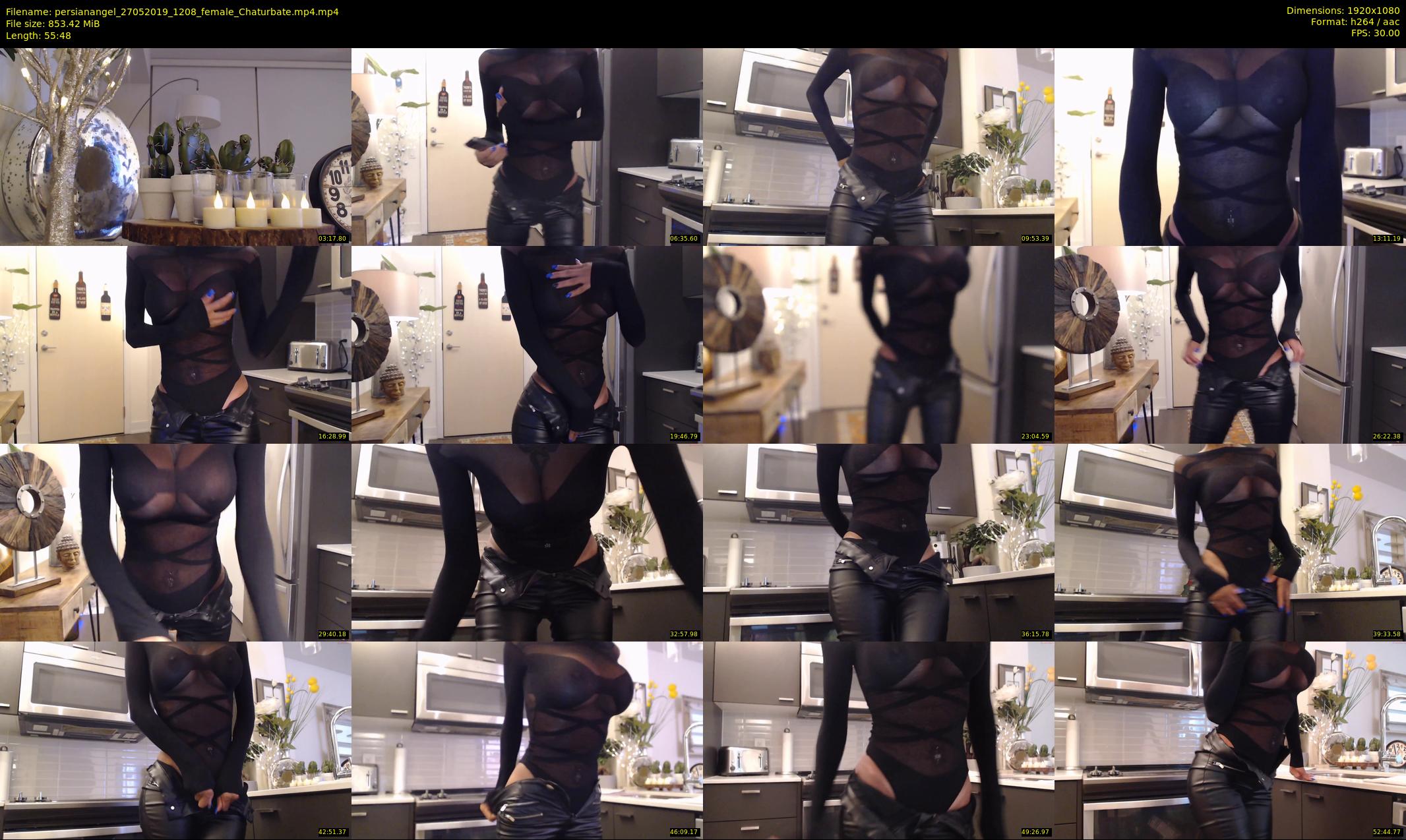 persianangel — 56 minute Chaturbate female cam show recording, 1080p, May 27, 2019