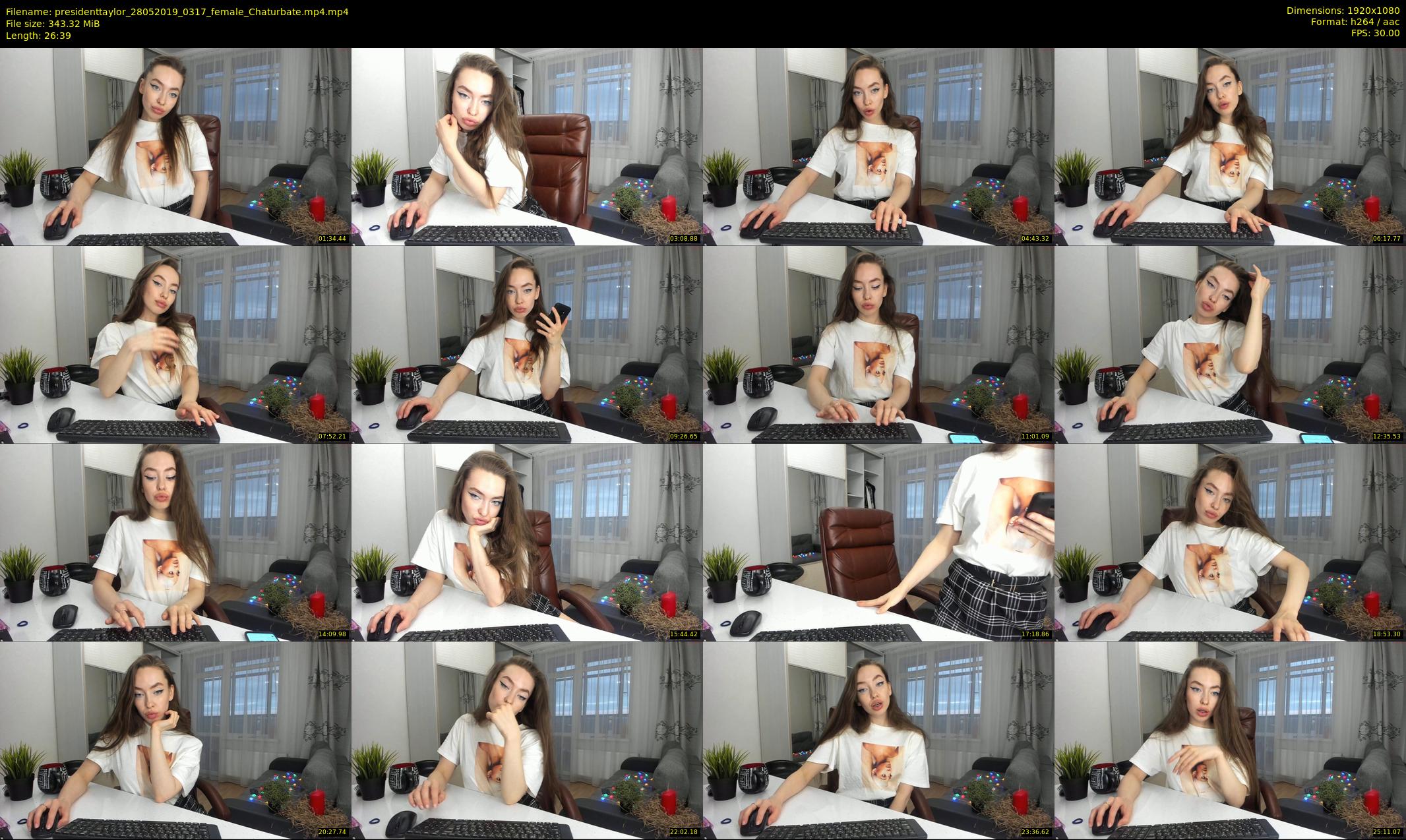 presidenttaylor — 27 minute Chaturbate female cam show recording, 1080p, May 28, 2019