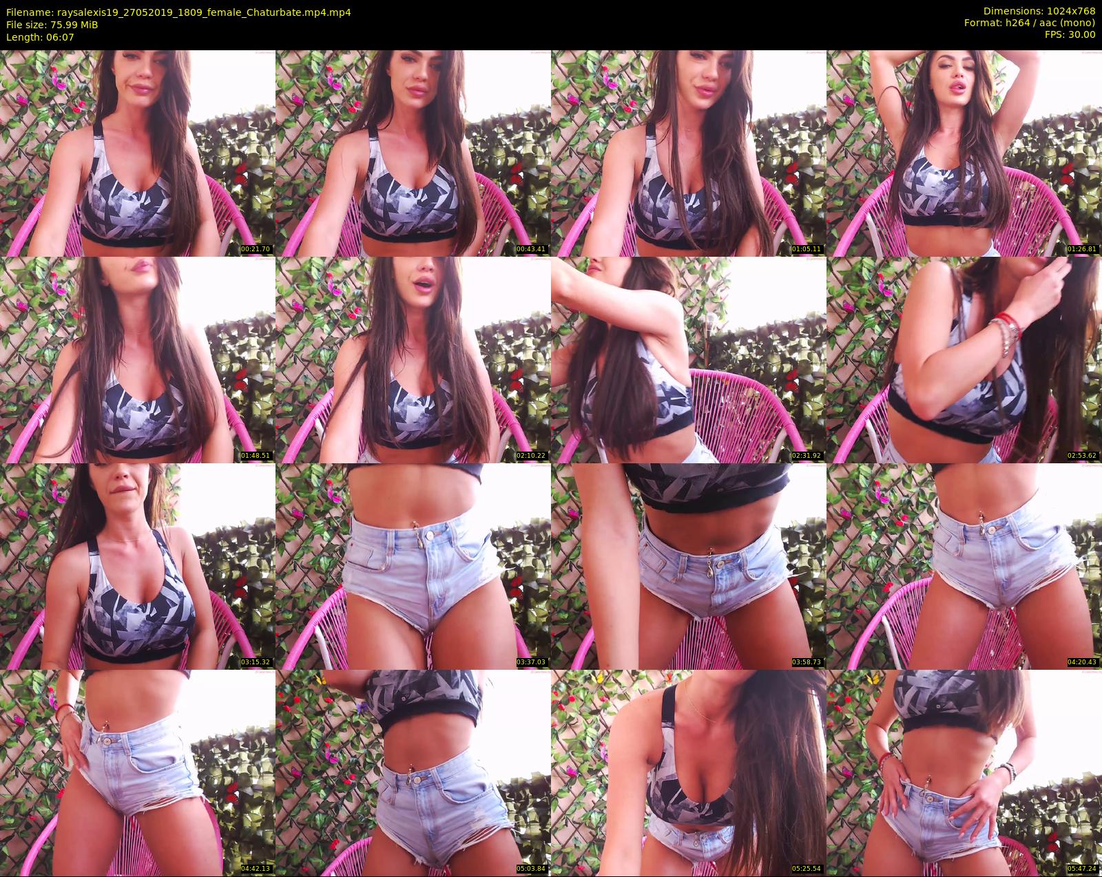 raysalexis19 — 7 minute Chaturbate female cam show recording, 720p, May 27, 2019
