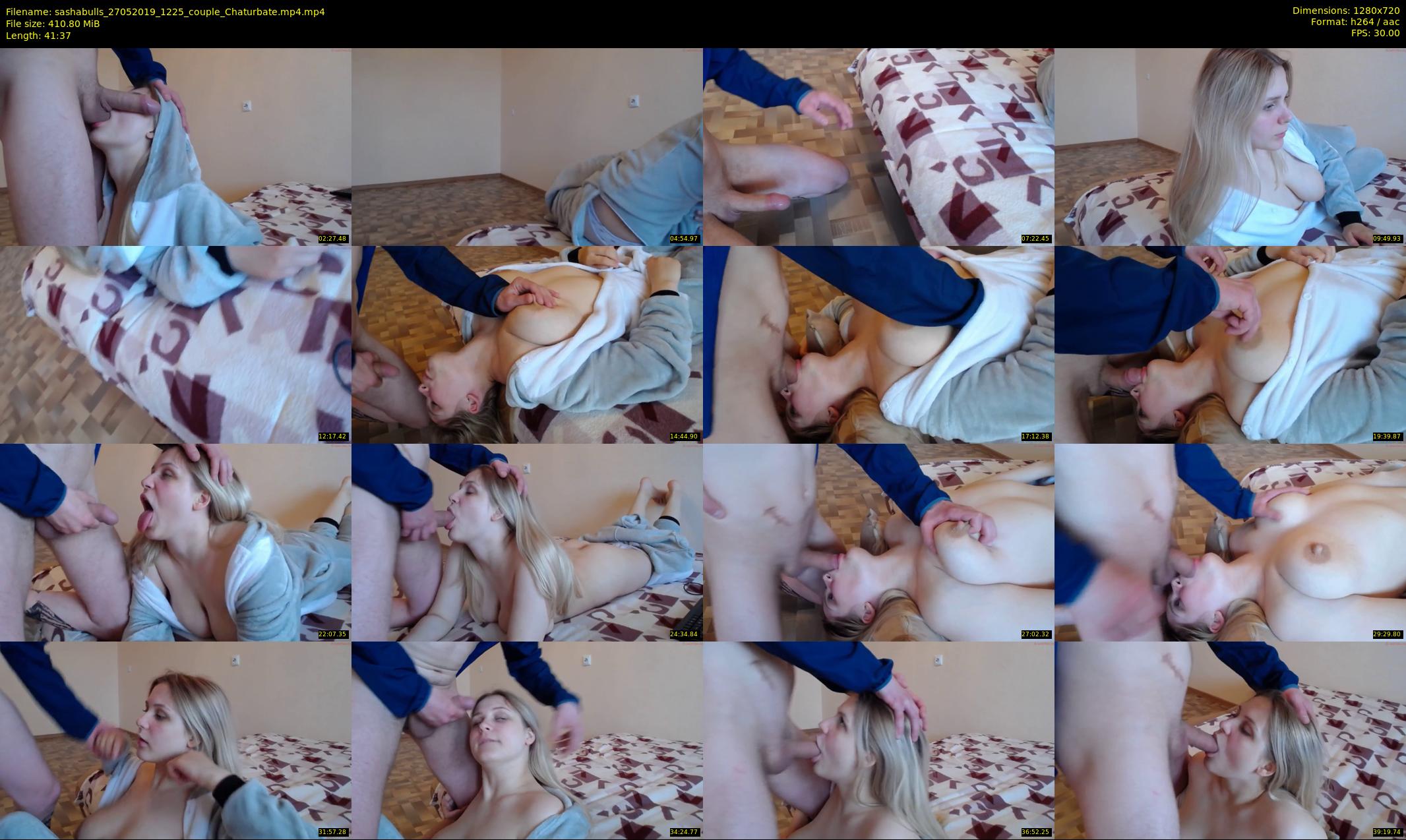 sashabulls — 42 minute Chaturbate couple cam show recording, 720p, May 27, 2019