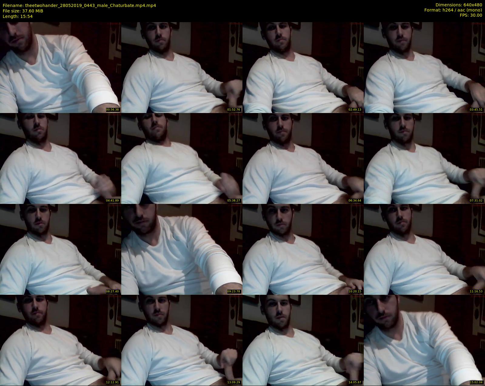 theetwohander — 16 minute Chaturbate male cam show recording, 480p, May 28, 2019