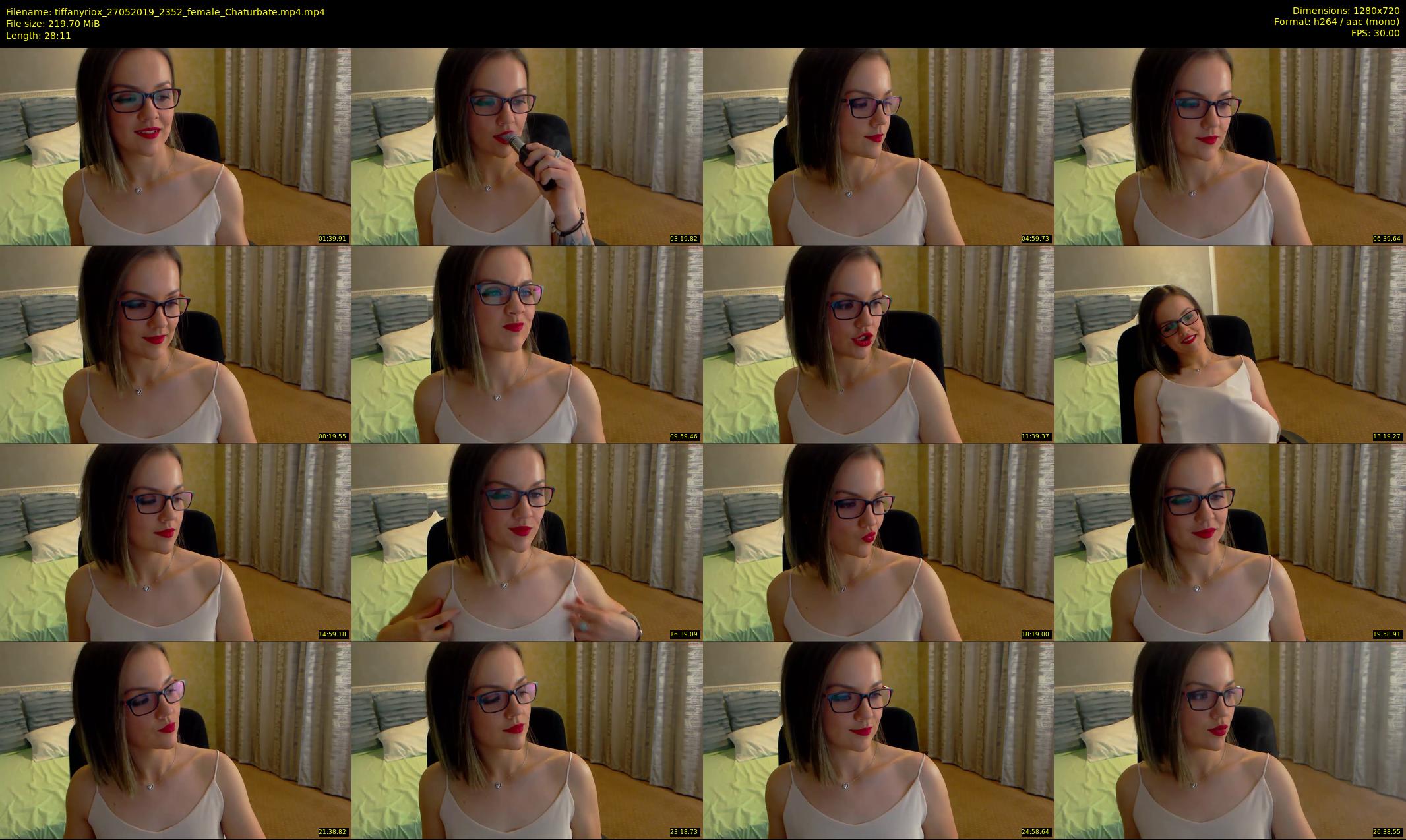 tiffanyriox — 29 minute Chaturbate female cam show recording, 720p, May 27, 2019