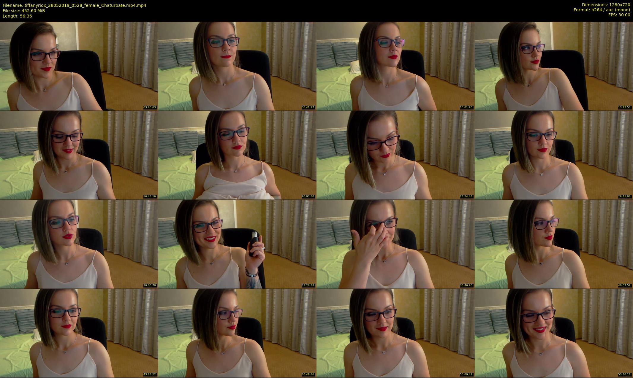 tiffanyriox — 57 minute Chaturbate female cam show recording, 720p, May 28, 2019