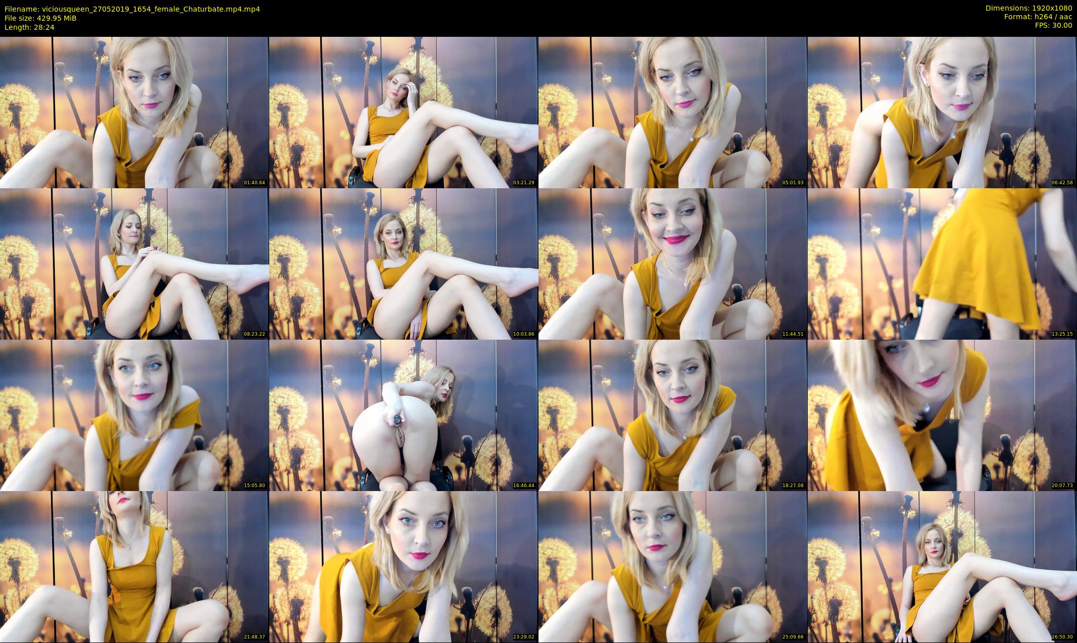 viciousqueen — 29 minute Chaturbate female cam show recording, 1080p, May 27, 2019