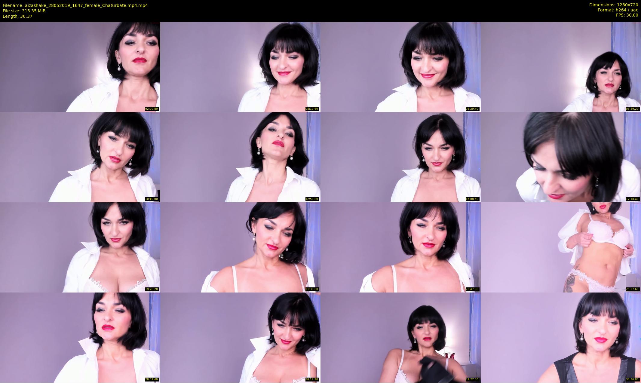 aizashake — 37 minute Chaturbate female cam show recording, 720p, May 28, 2019