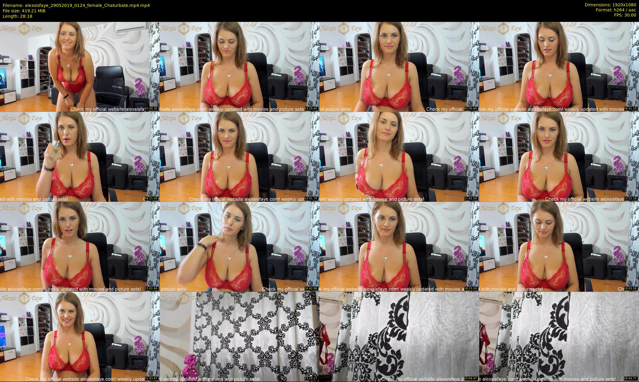 alexsisfaye — 29 minute Chaturbate female cam show recording, 1080p, May 29, 2019