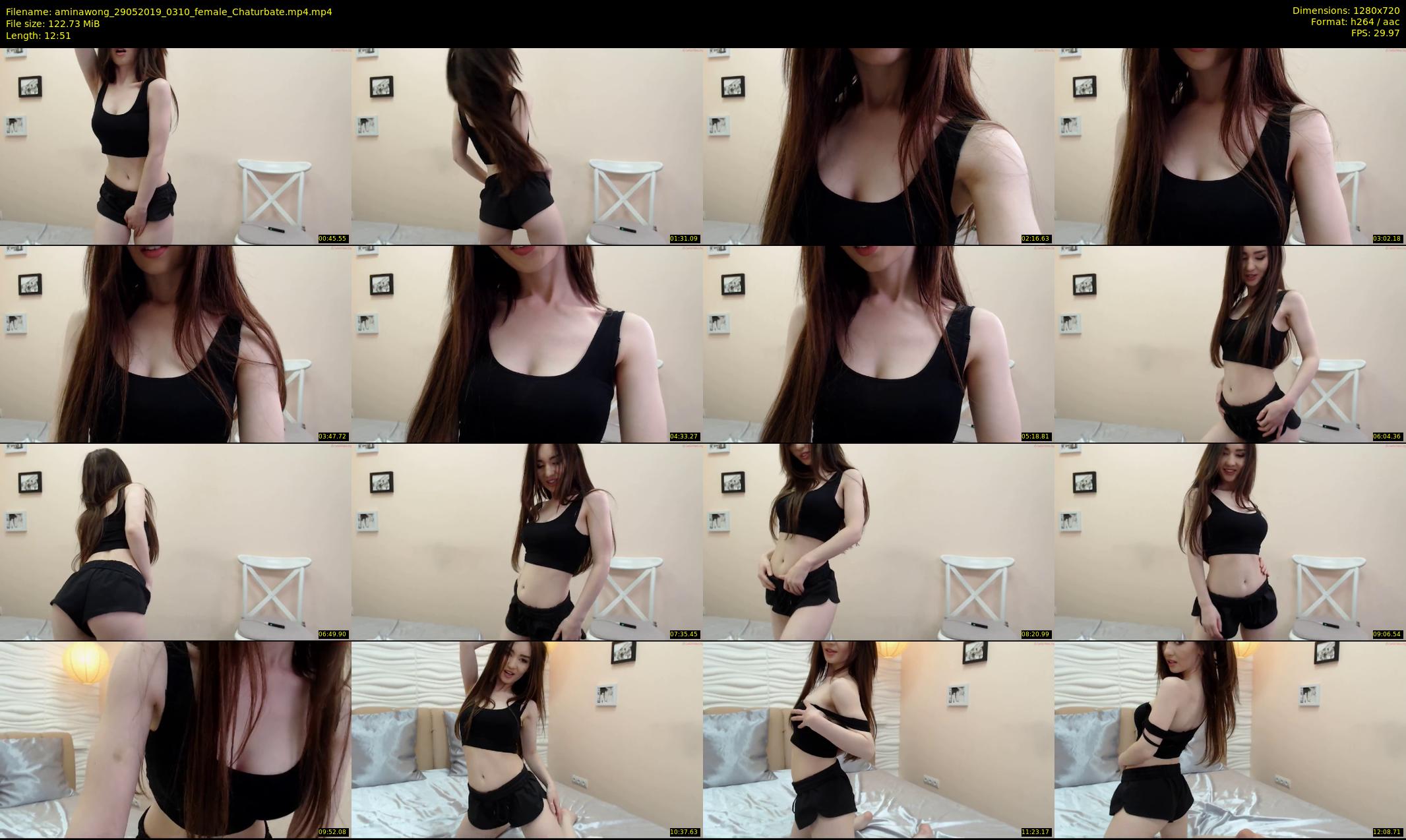 aminawong — 13 minute Chaturbate female cam show recording, 720p, May 29, 2019