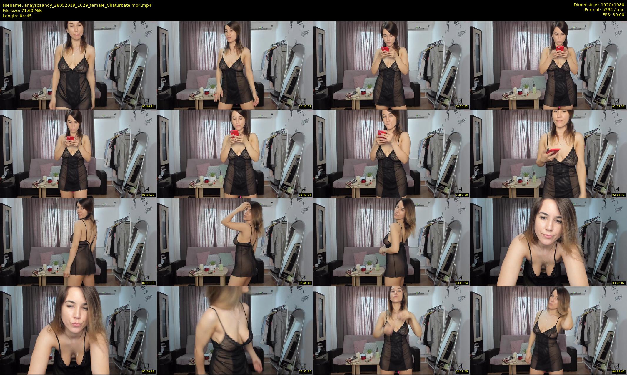 anayscaandy — 5 minute Chaturbate female cam show recording, 1080p, May 28, 2019
