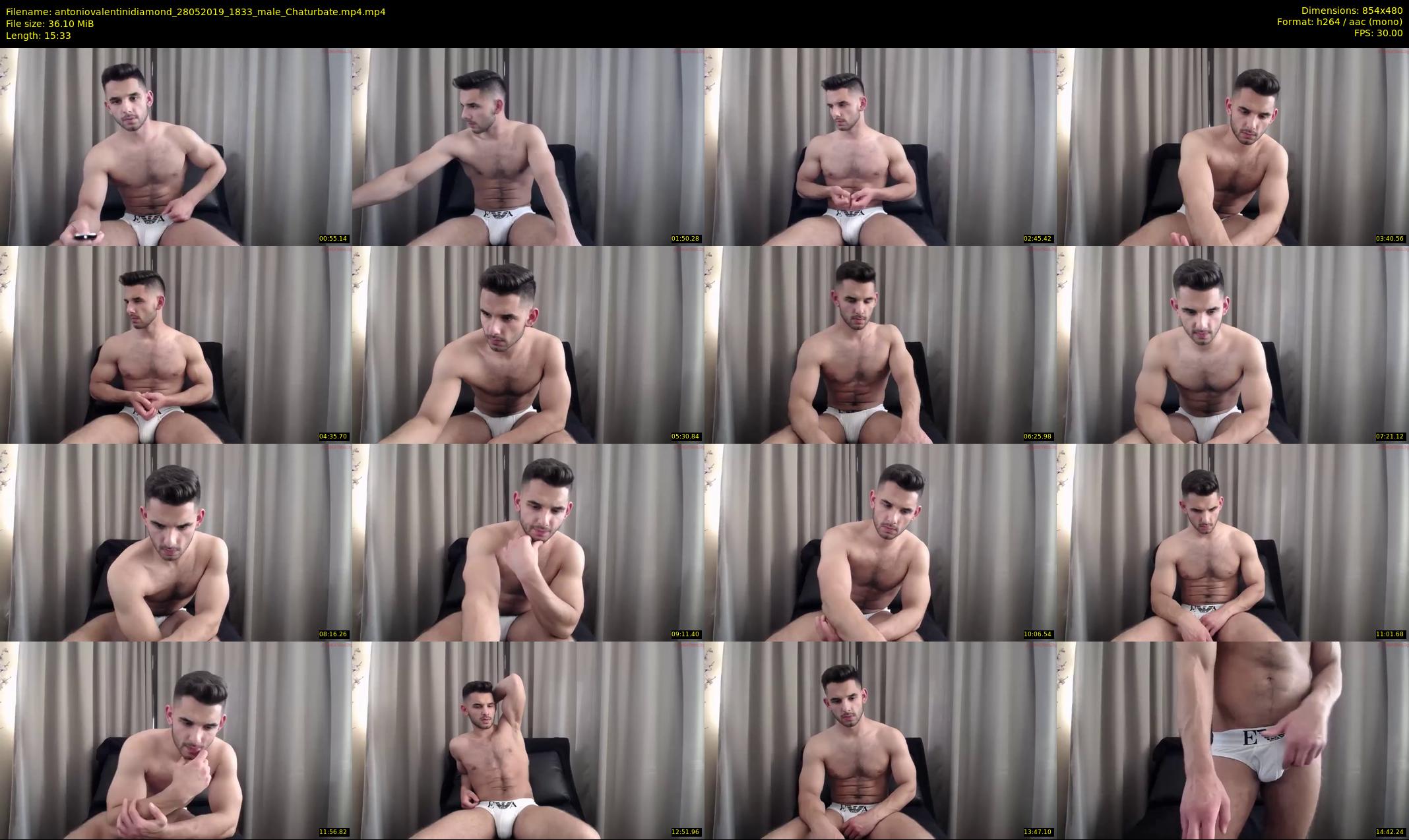 antoniovalentinidiamond — 16 minute Chaturbate male cam show recording, 480p, May 28, 2019