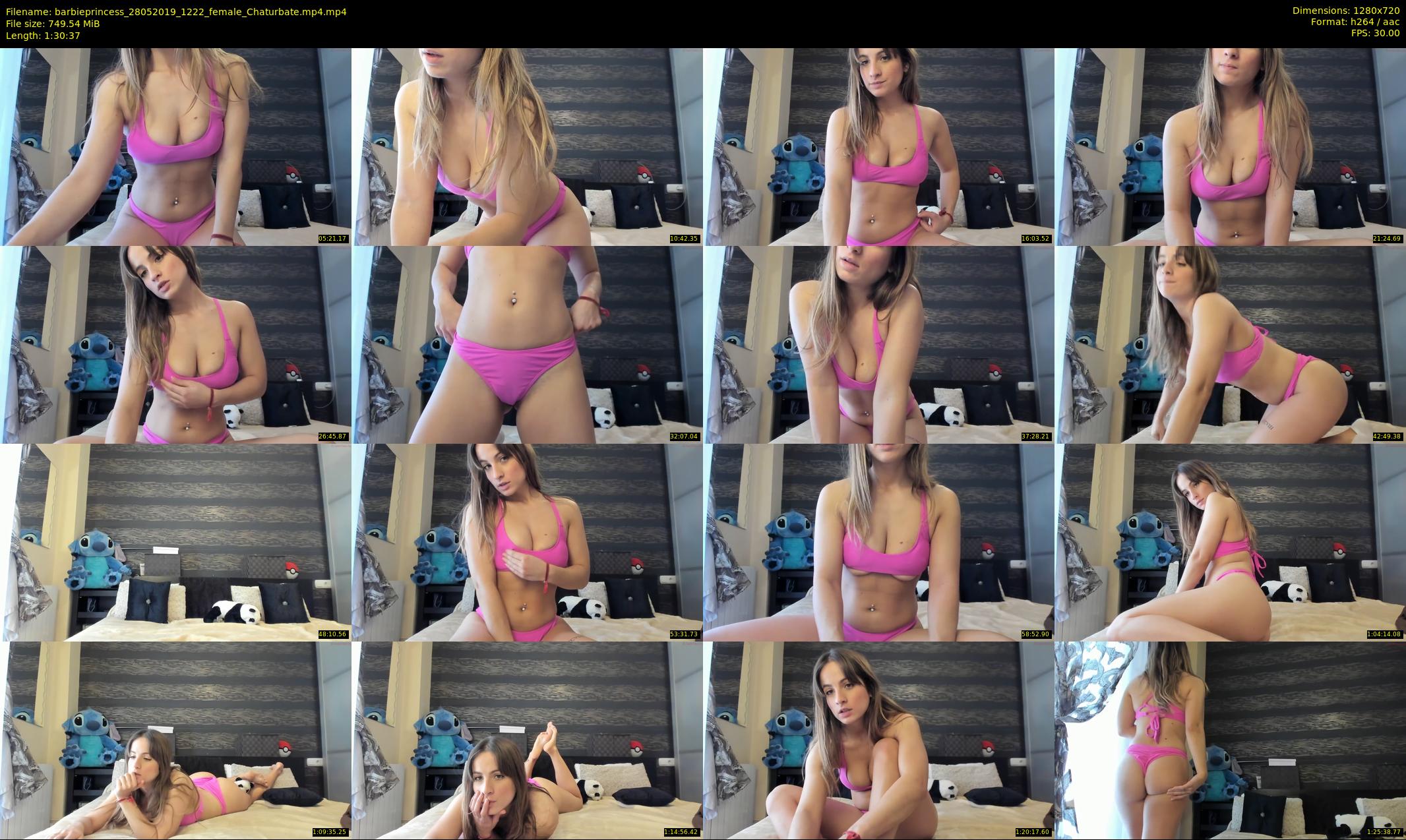 barbieprincess — 91 minute Chaturbate female cam show recording, 720p, May 28, 2019