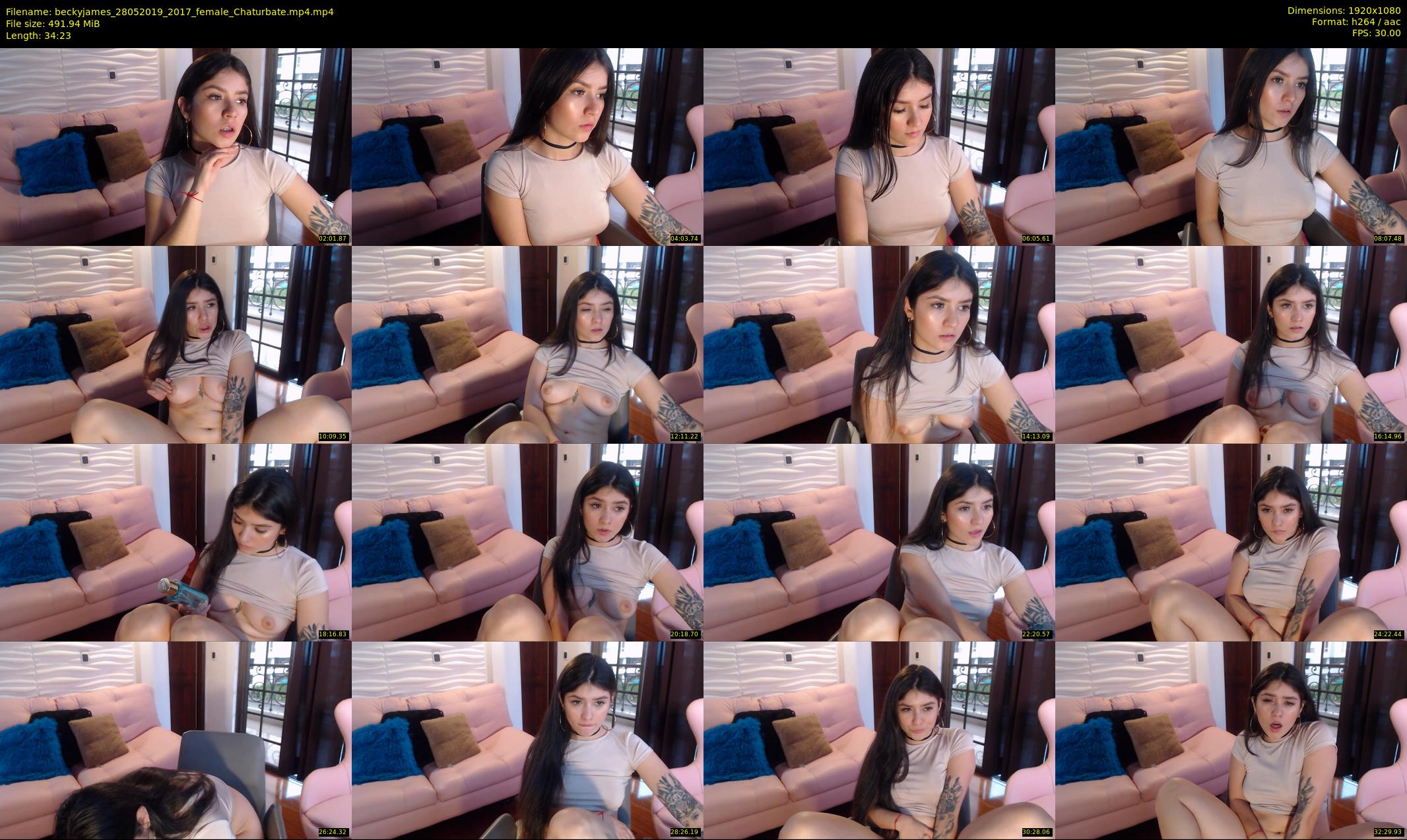 beckyjames — 35 minute Chaturbate female cam show recording, 1080p, May 28, 2019