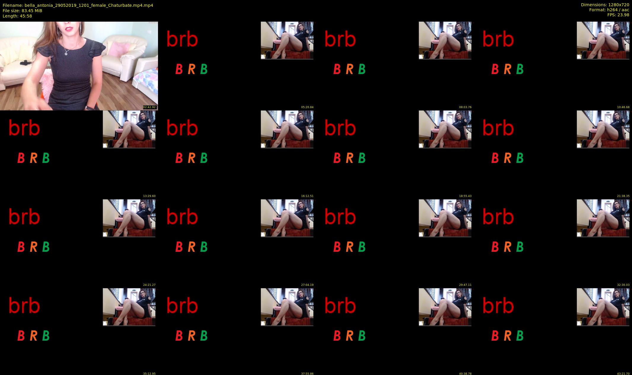 bella_antonia — 46 minute Chaturbate female cam show recording, 720p, May 29, 2019
