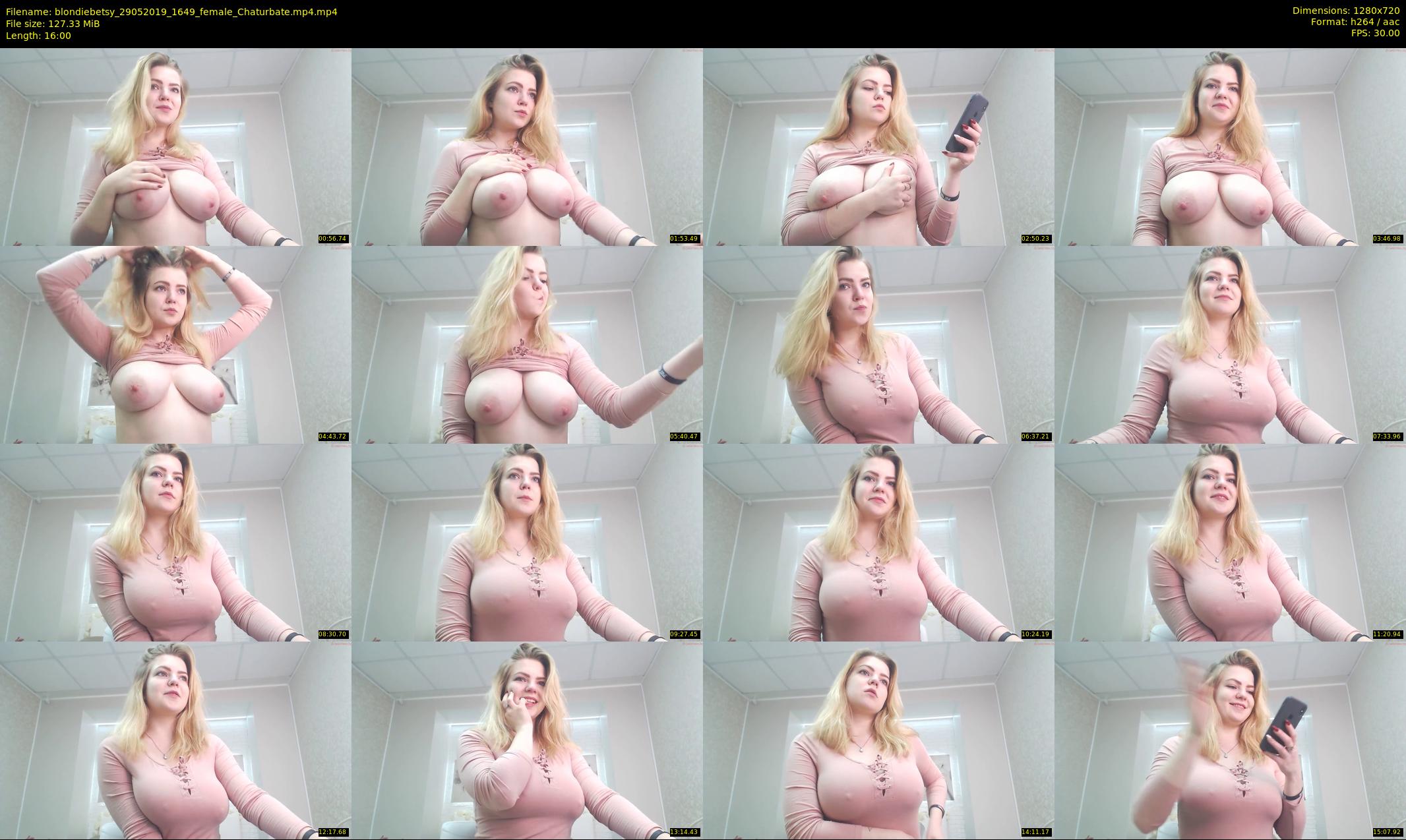 blondiebetsy — 16 minute Chaturbate female cam show recording, 720p, May 29, 2019