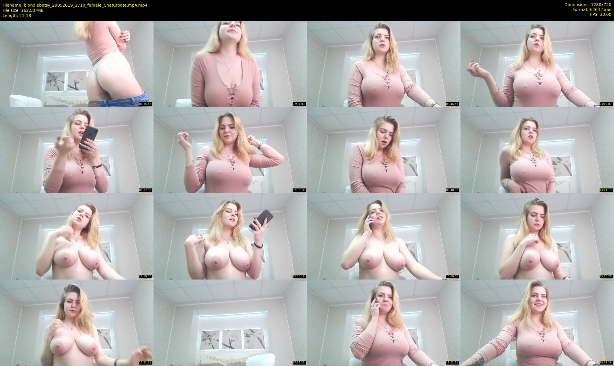 blondiebetsy — 22 minute Chaturbate female cam show recording, 720p, May 29, 2019