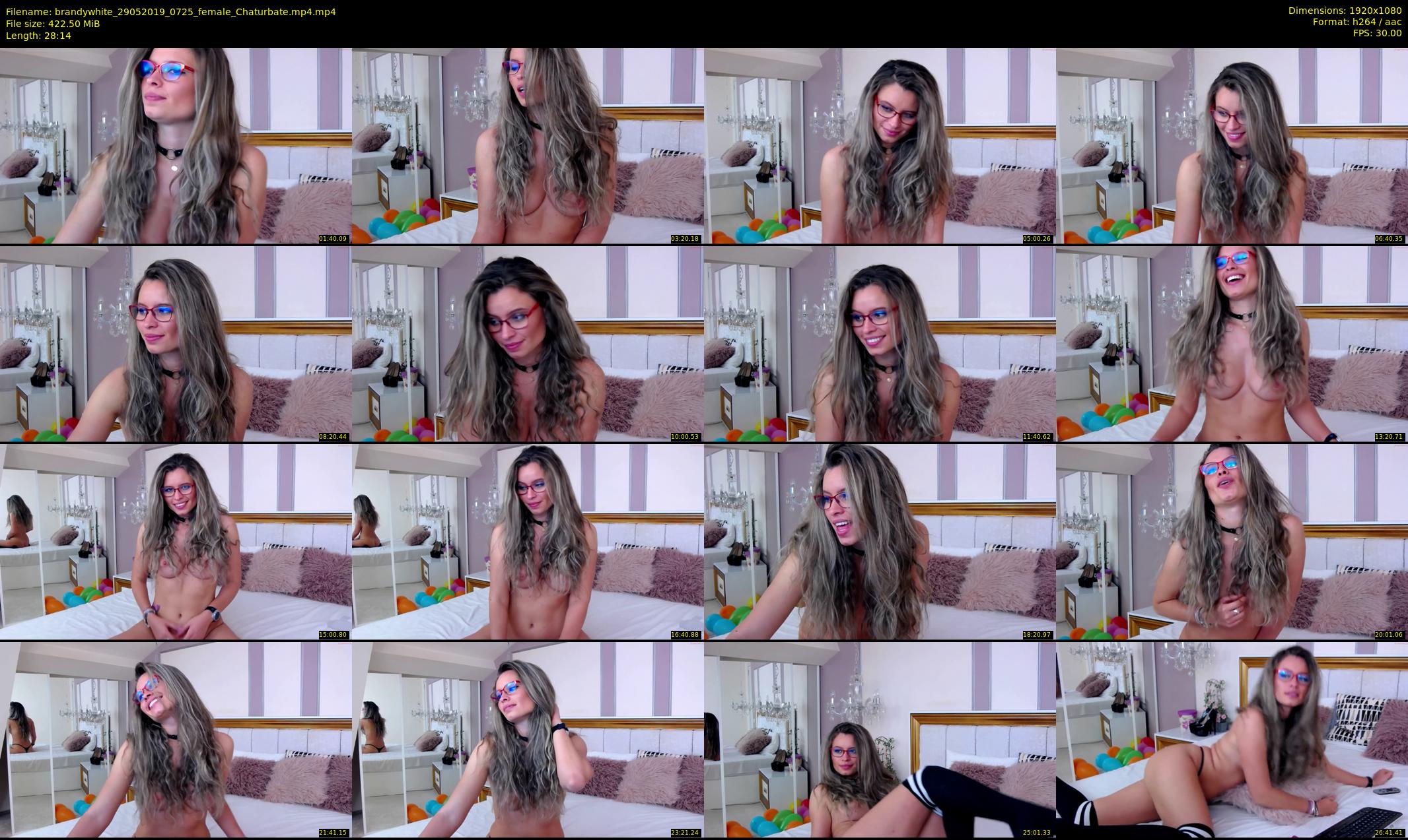 brandywhite — 29 minute Chaturbate female cam show recording, 1080p, May 29, 2019