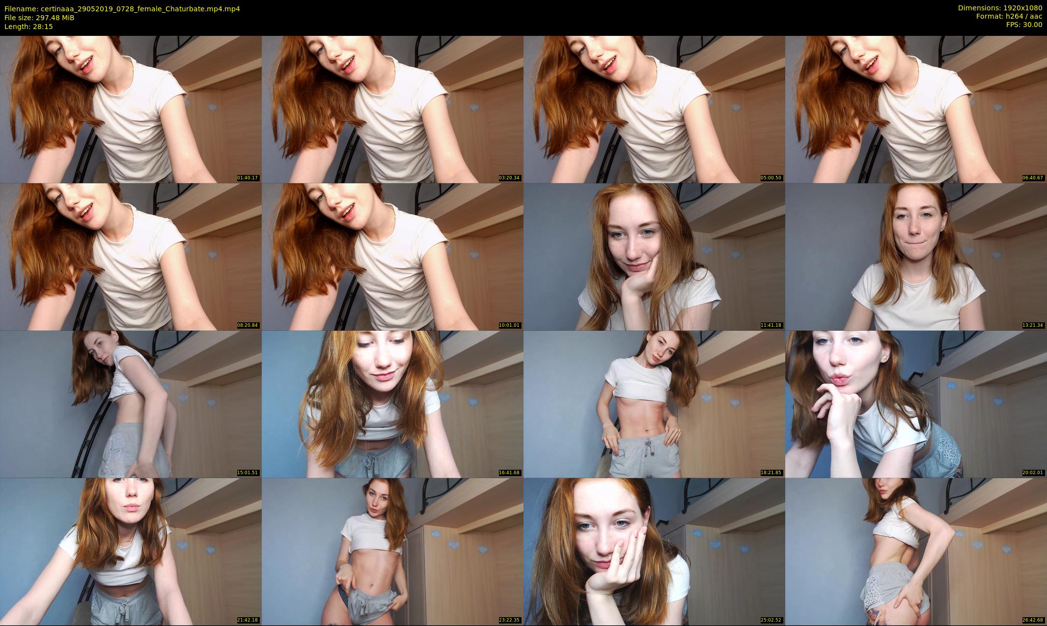 certinaaa — 29 minute Chaturbate female cam show recording, 1080p, May 29, 2019
