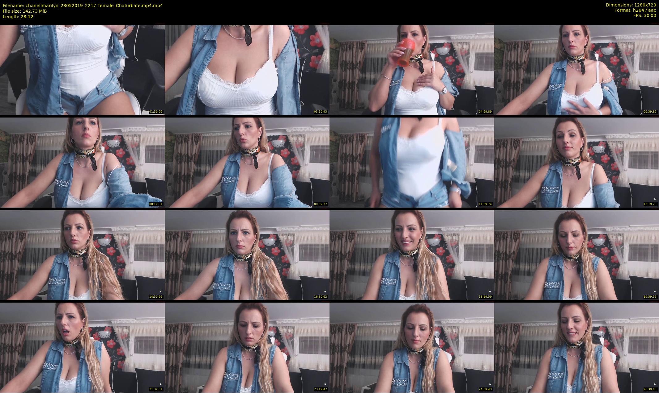 chanellmarilyn — 29 minute Chaturbate female cam show recording, 720p, May 28, 2019
