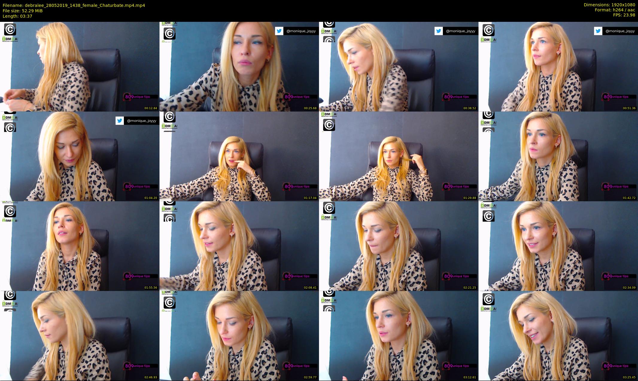 debralee — 4 minute Chaturbate female cam show recording, 1080p, May 28, 2019