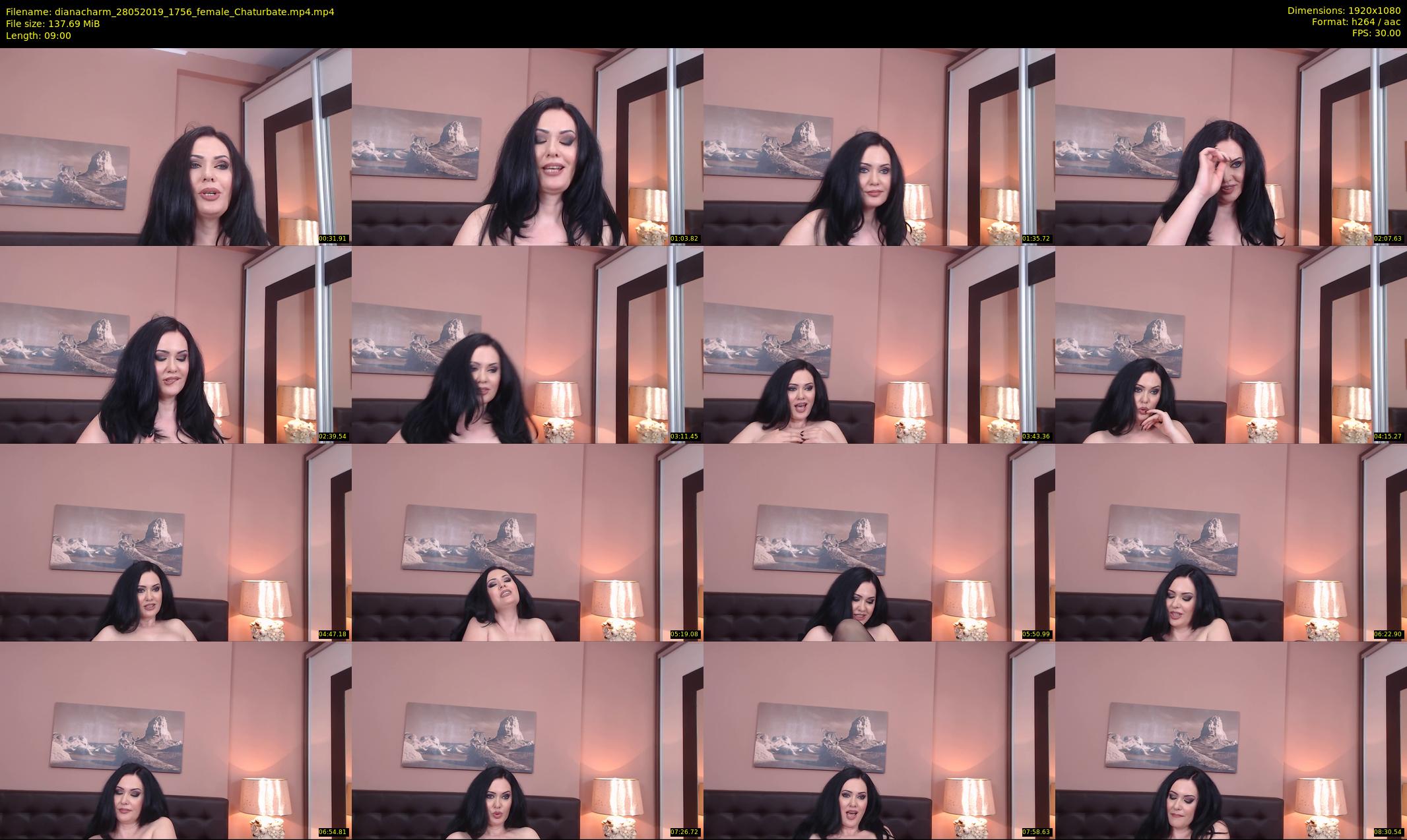 dianacharm — 9 minute Chaturbate female cam show recording, 1080p, May 28, 2019