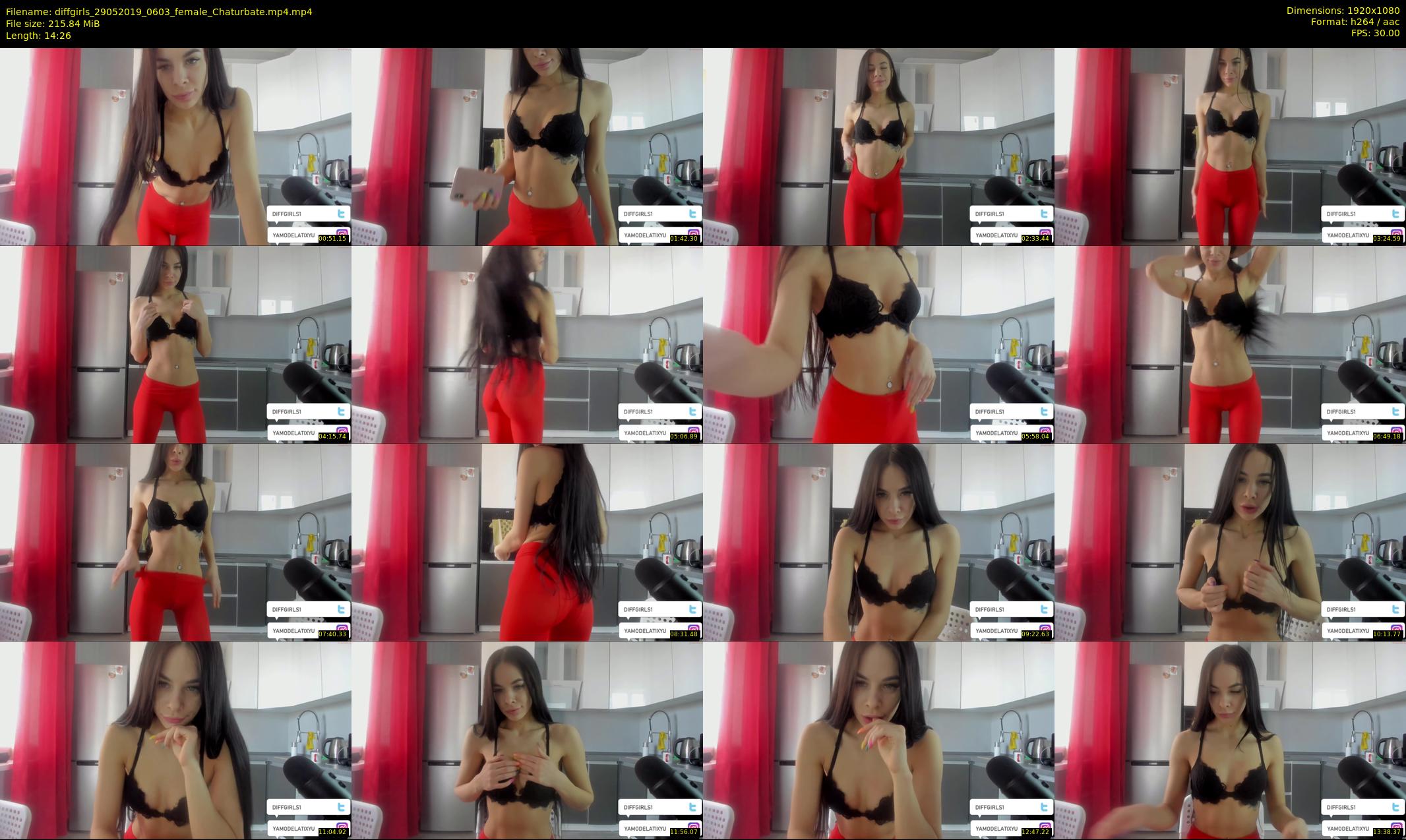 diffgirls — 15 minute Chaturbate female cam show recording, 1080p, May 29, 2019