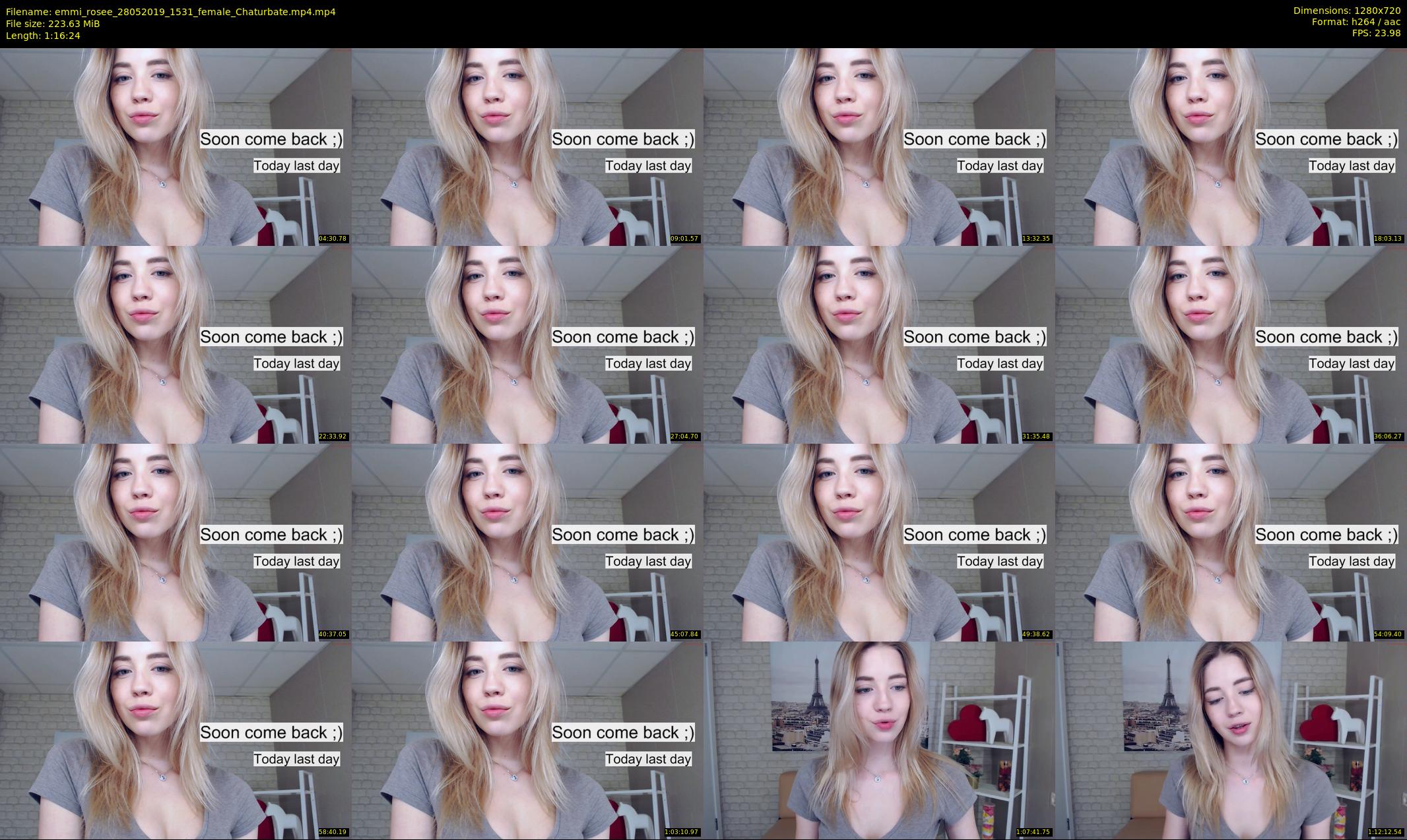 emmi_rosee — 77 minute Chaturbate female cam show recording, 720p, May 28, 2019