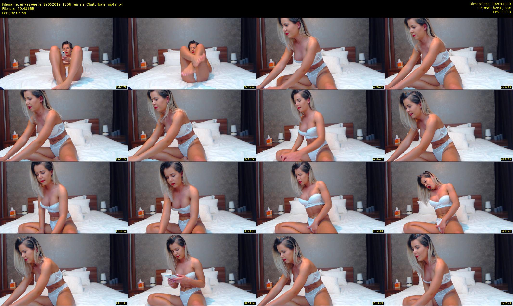 erikasweetie — 6 minute Chaturbate female cam show recording, 1080p, May 29, 2019