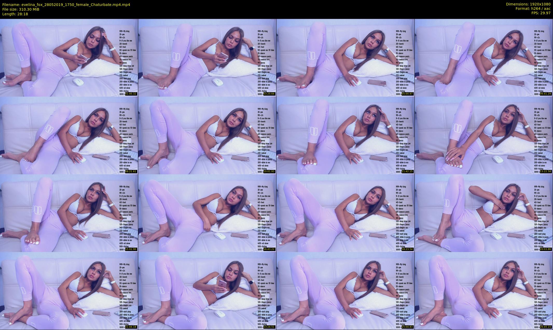 evelina_fox — 29 minute Chaturbate female cam show recording, 1080p, May 28, 2019