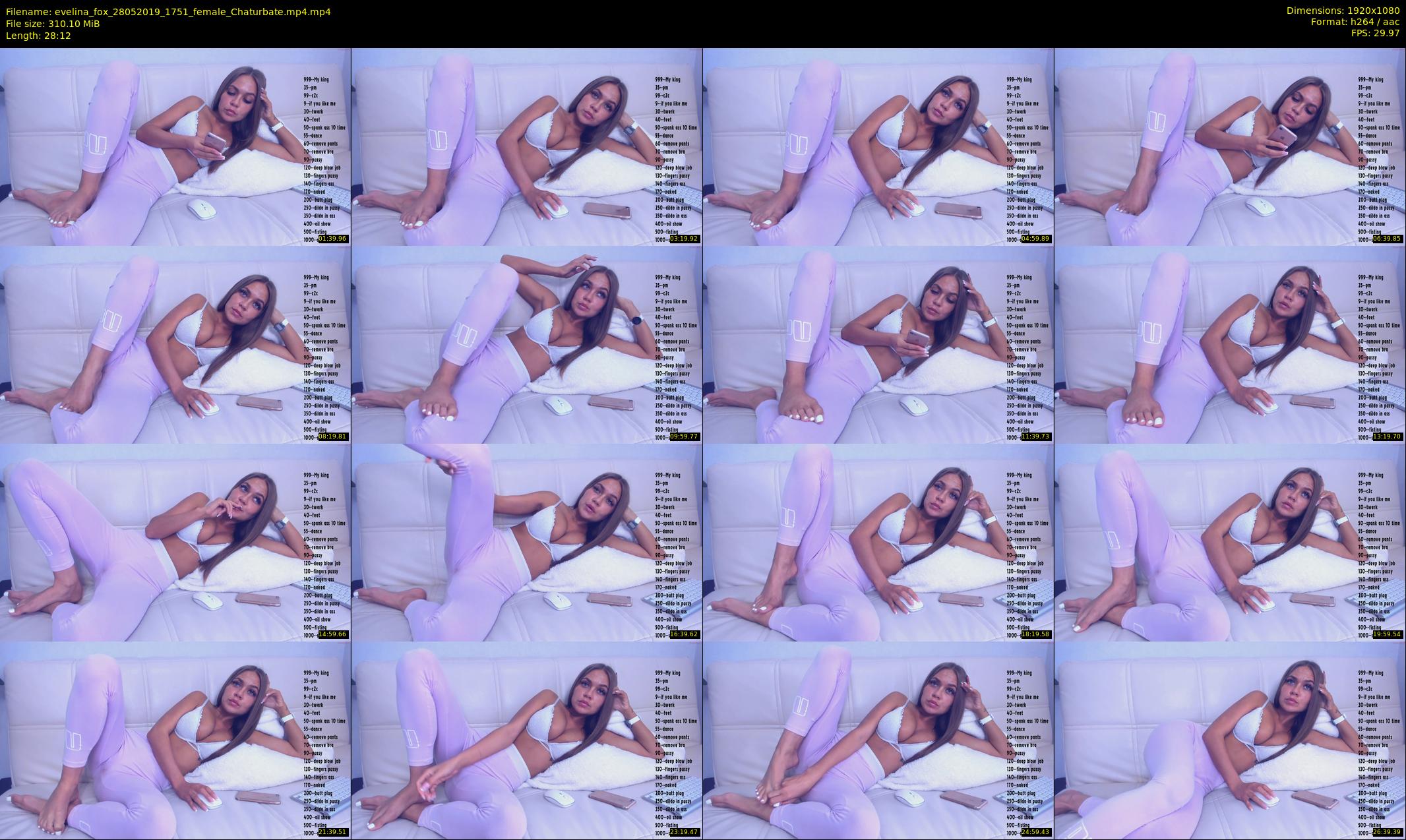 evelina_fox — 29 minute Chaturbate female cam show recording, 1080p, May 28, 2019