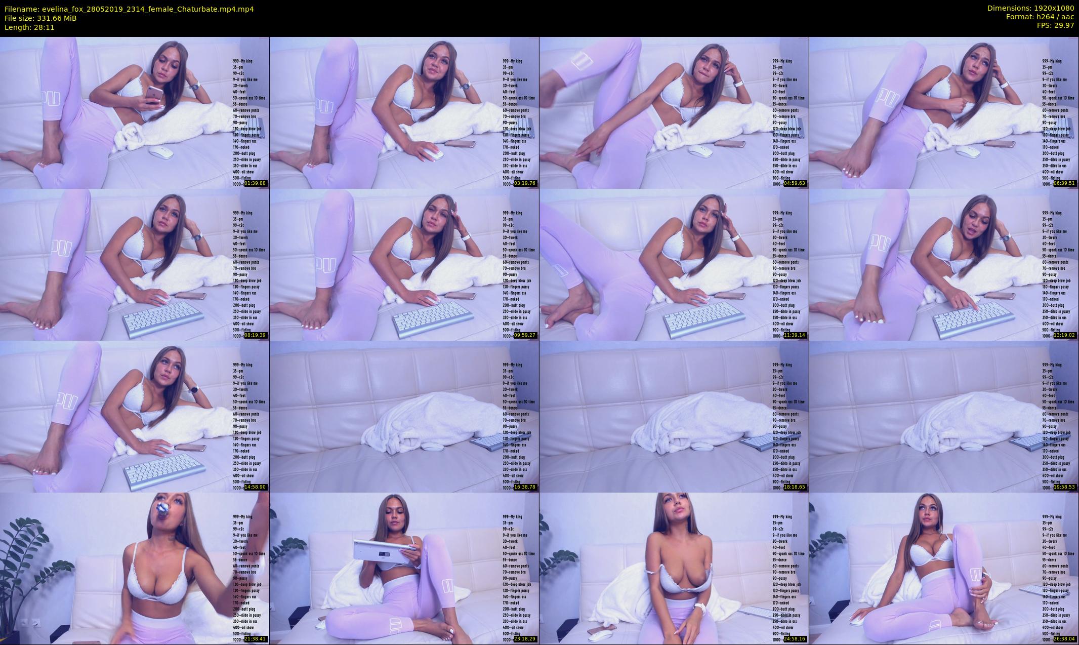 evelina_fox — 29 minute Chaturbate female cam show recording, 1080p, May 28, 2019