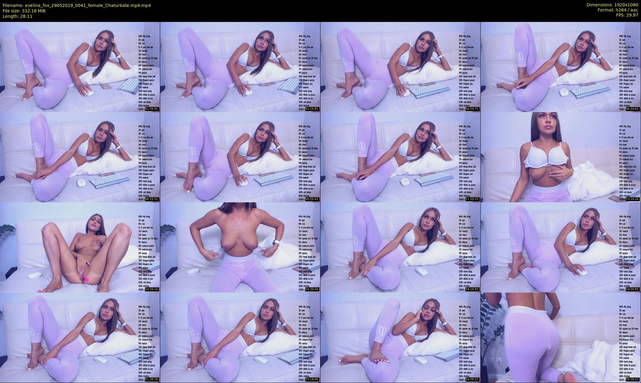 evelina_fox — 29 minute Chaturbate female cam show recording, 1080p, May 29, 2019