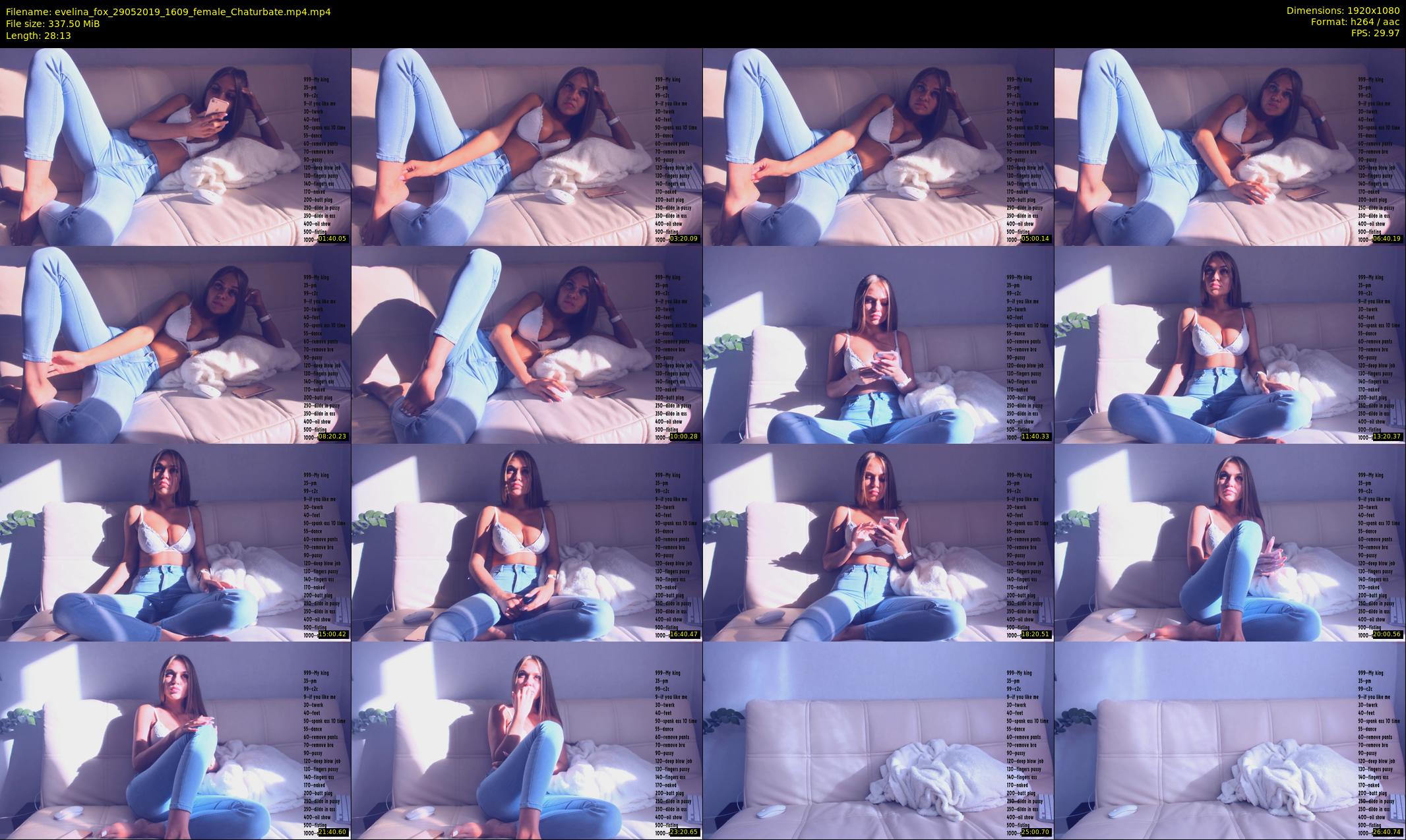 evelina_fox — 29 minute Chaturbate female cam show recording, 1080p, May 29, 2019