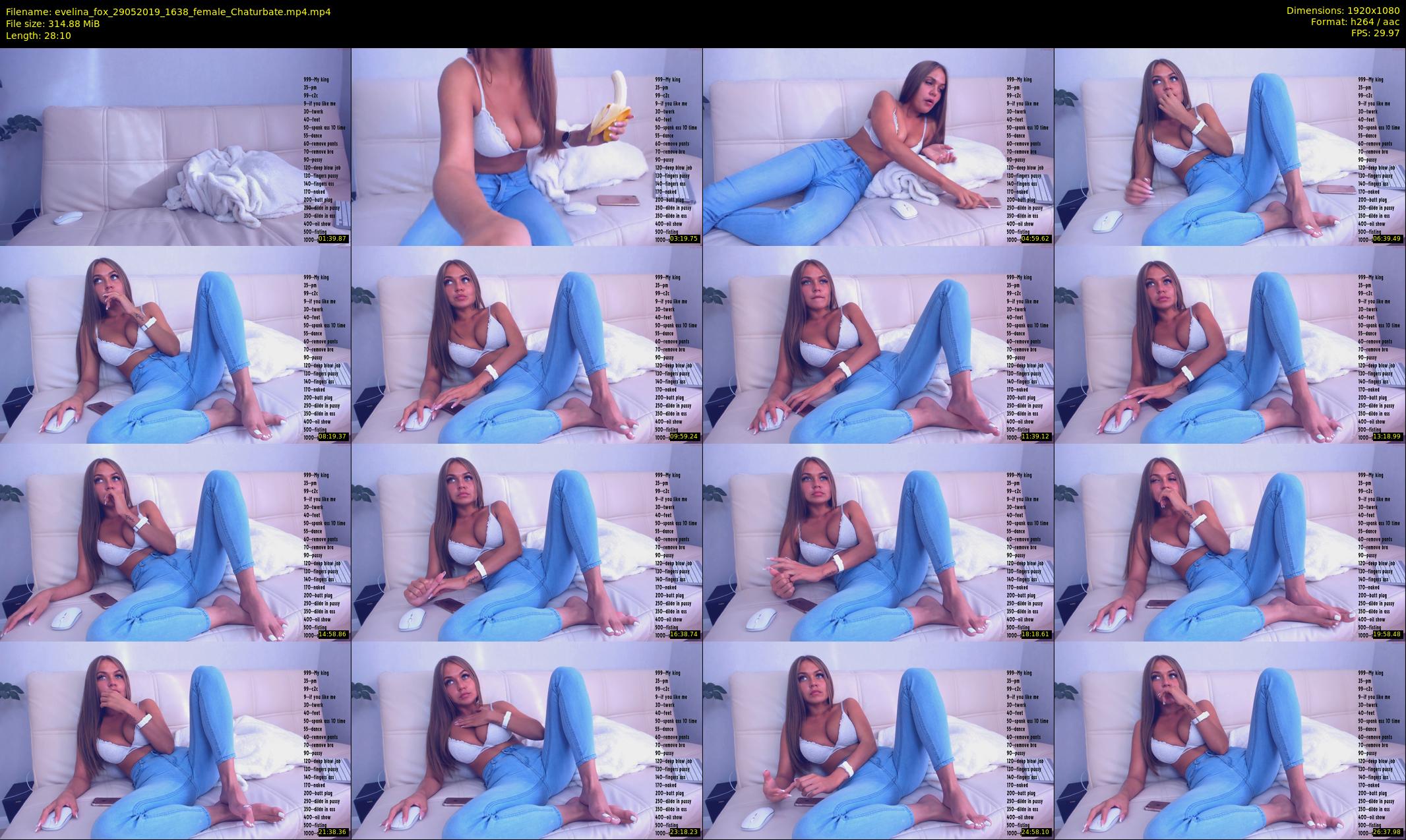 evelina_fox — 29 minute Chaturbate female cam show recording, 1080p, May 29, 2019