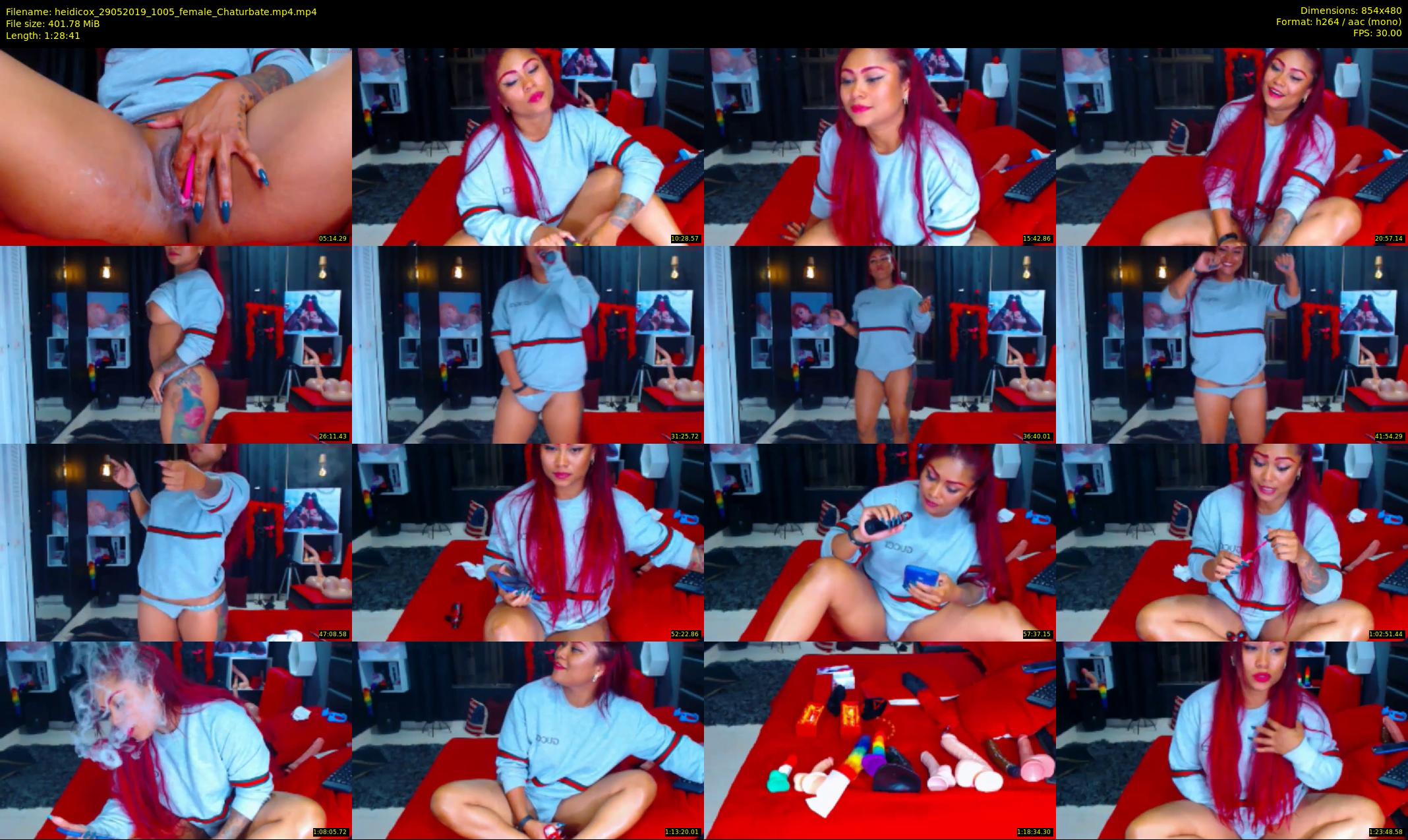 heidicox — 89 minute Chaturbate female cam show recording, 480p, May 29, 2019