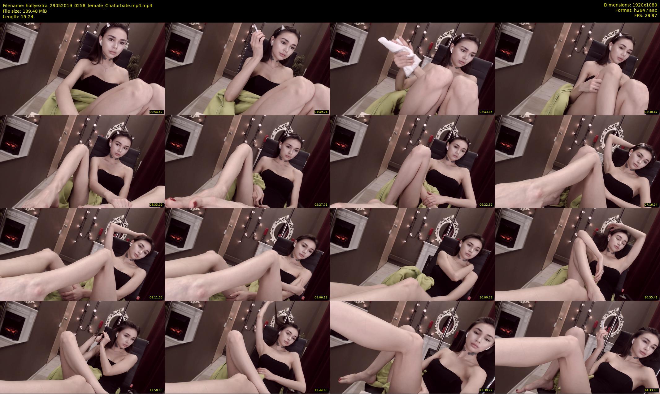 hollyextra — 16 minute Chaturbate female cam show recording, 1080p, May 29, 2019