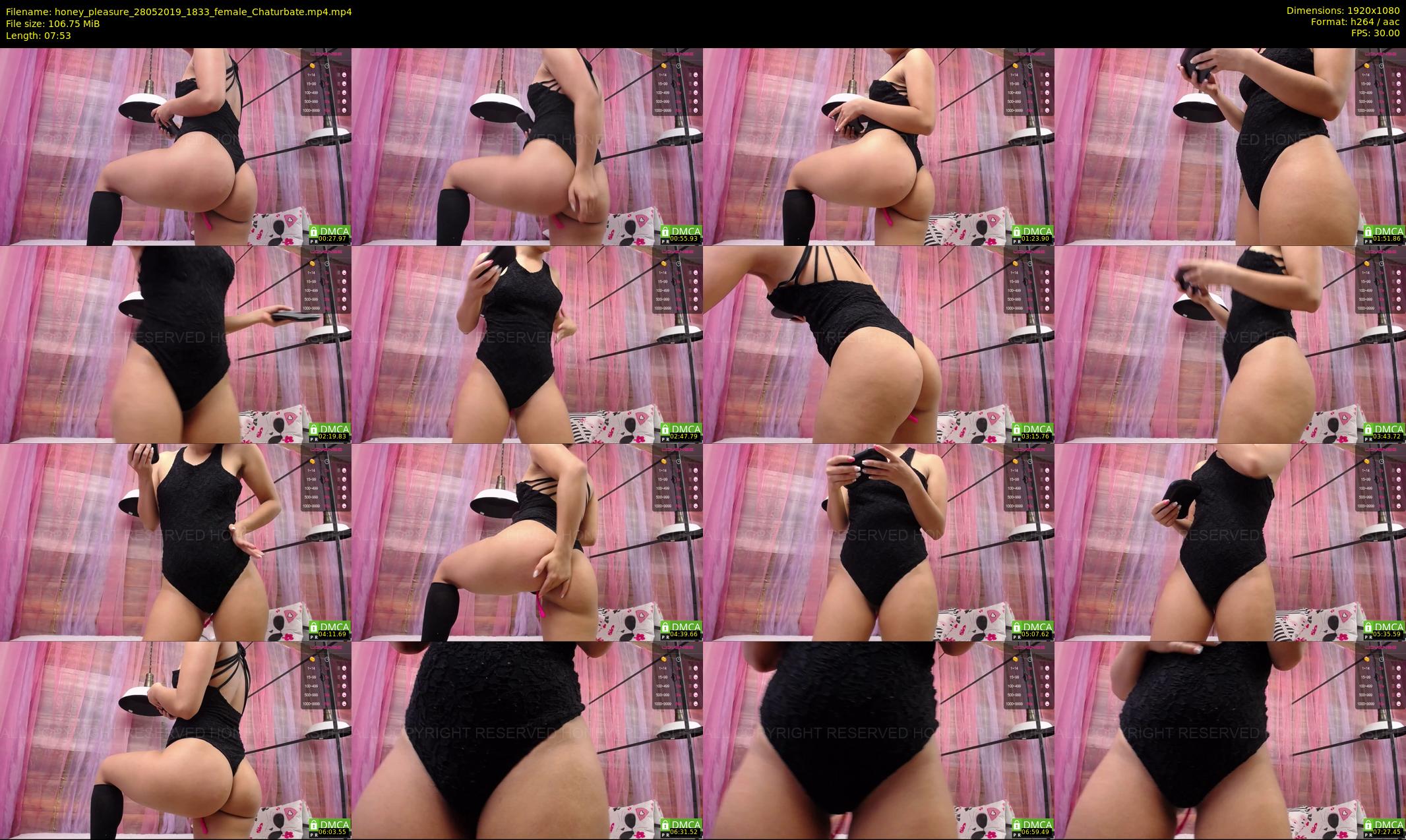honey_pleasure — 8 minute Chaturbate female cam show recording, 1080p, May 28, 2019