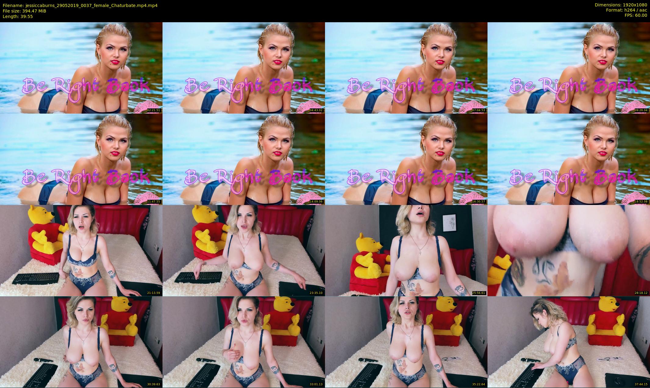 jessiccaburns — 40 minute Chaturbate female cam show recording, 1080p, May 29, 2019