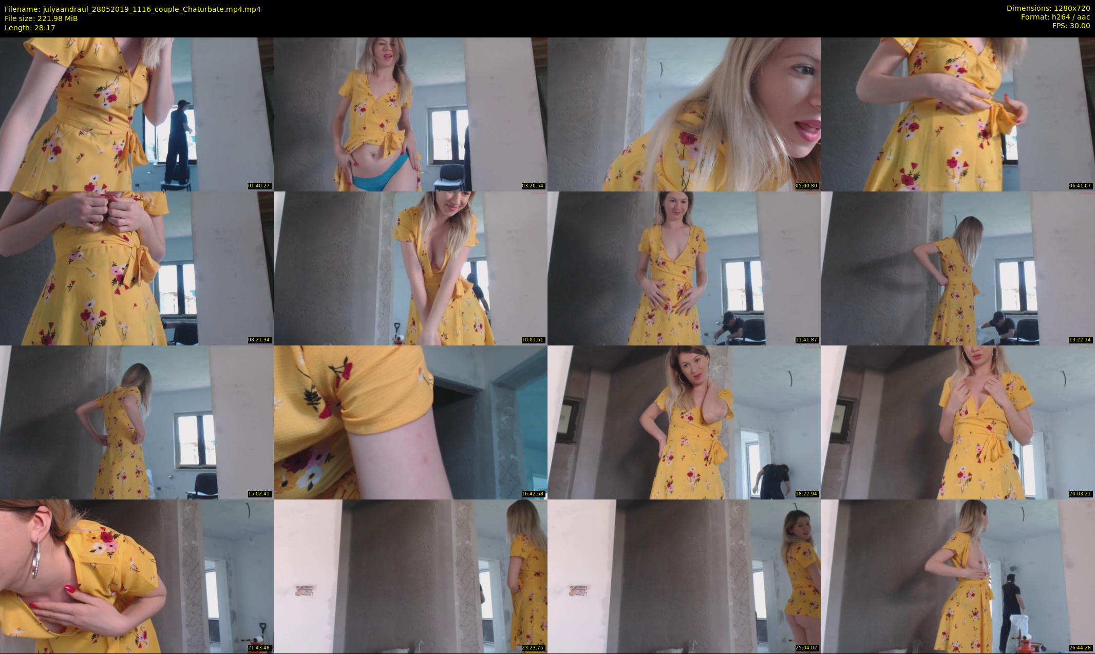 julyaandraul — 29 minute Chaturbate couple cam show recording, 720p, May 28, 2019