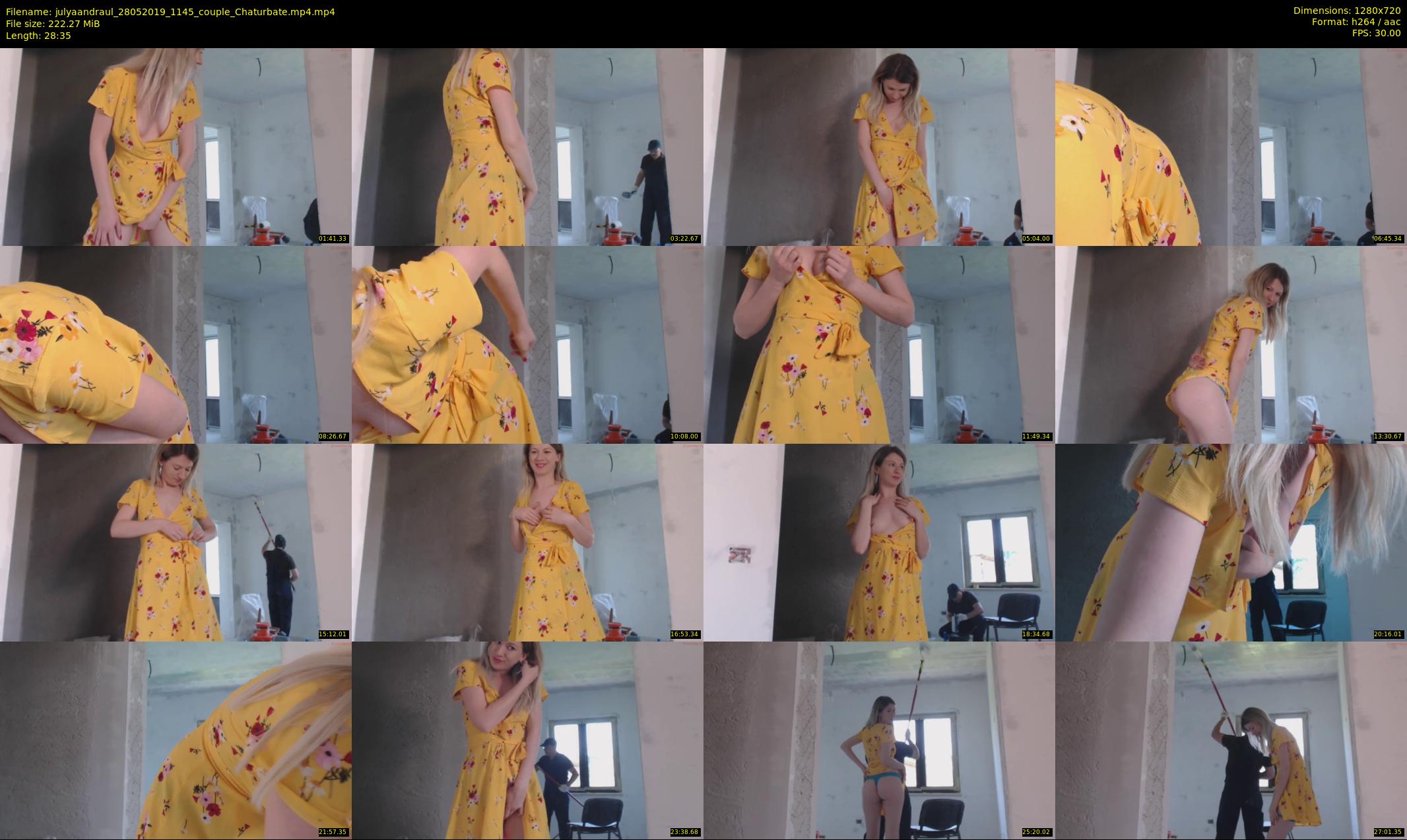 julyaandraul — 29 minute Chaturbate couple cam show recording, 720p, May 28, 2019