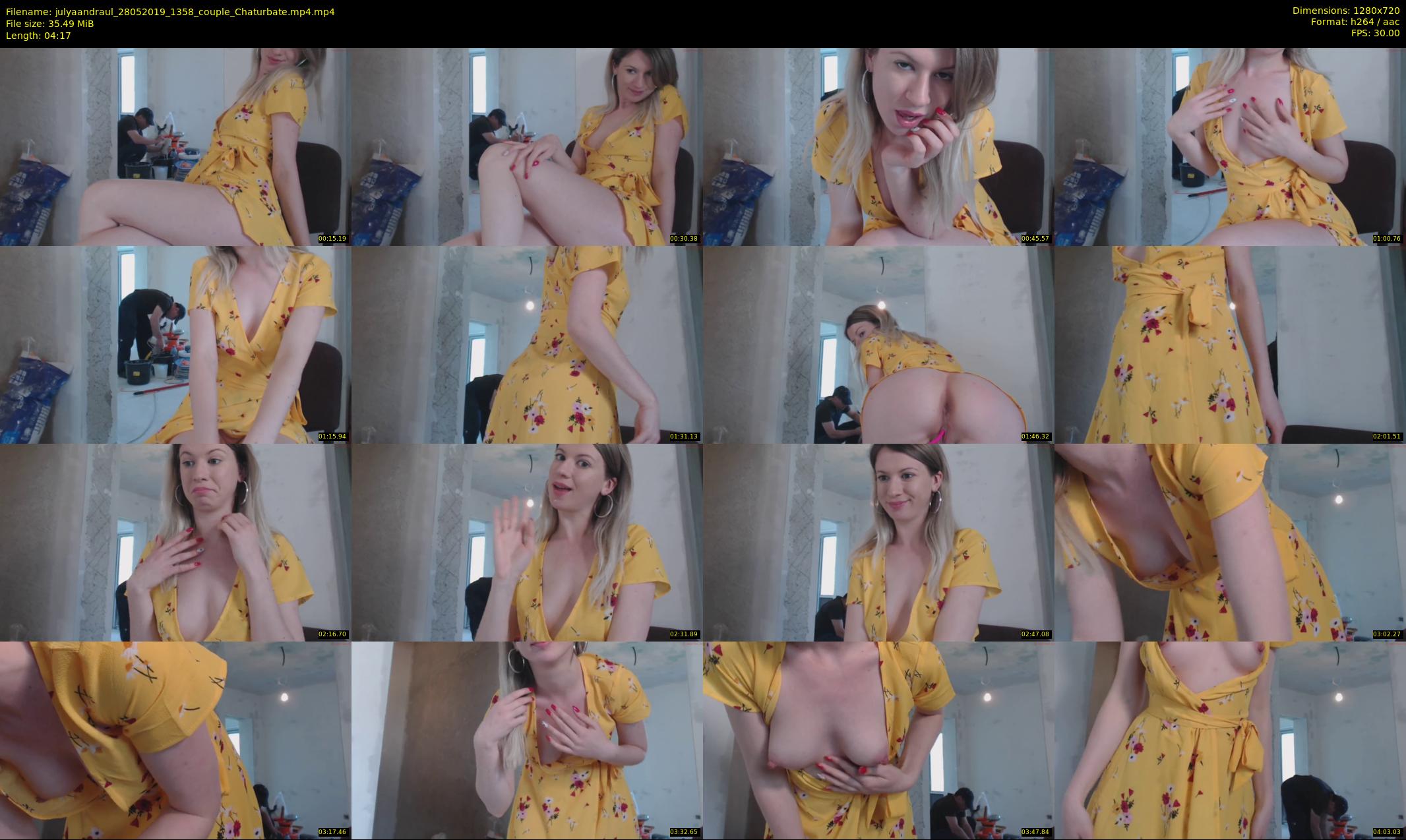 julyaandraul — 5 minute Chaturbate couple cam show recording, 720p, May 28, 2019