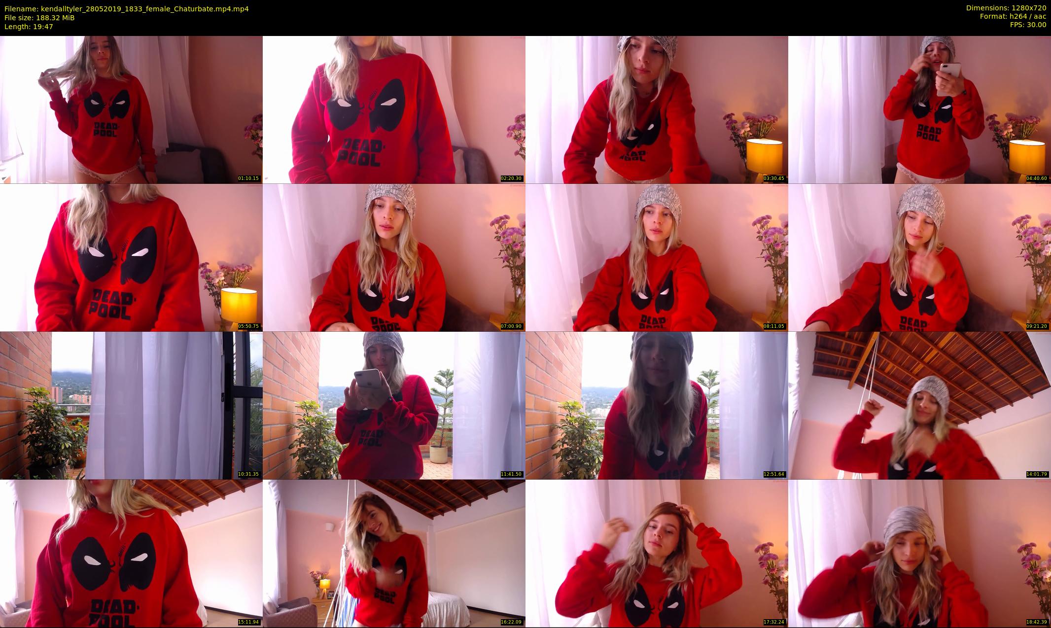 kendalltyler — 20 minute Chaturbate female cam show recording, 720p, May 28, 2019