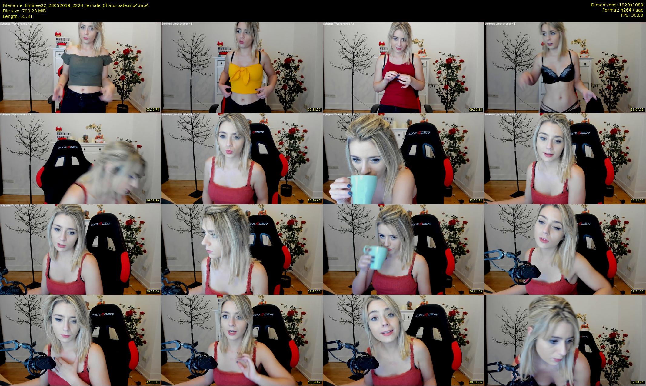 kimilee22 — 56 minute Chaturbate female cam show recording, 1080p, May 28, 2019