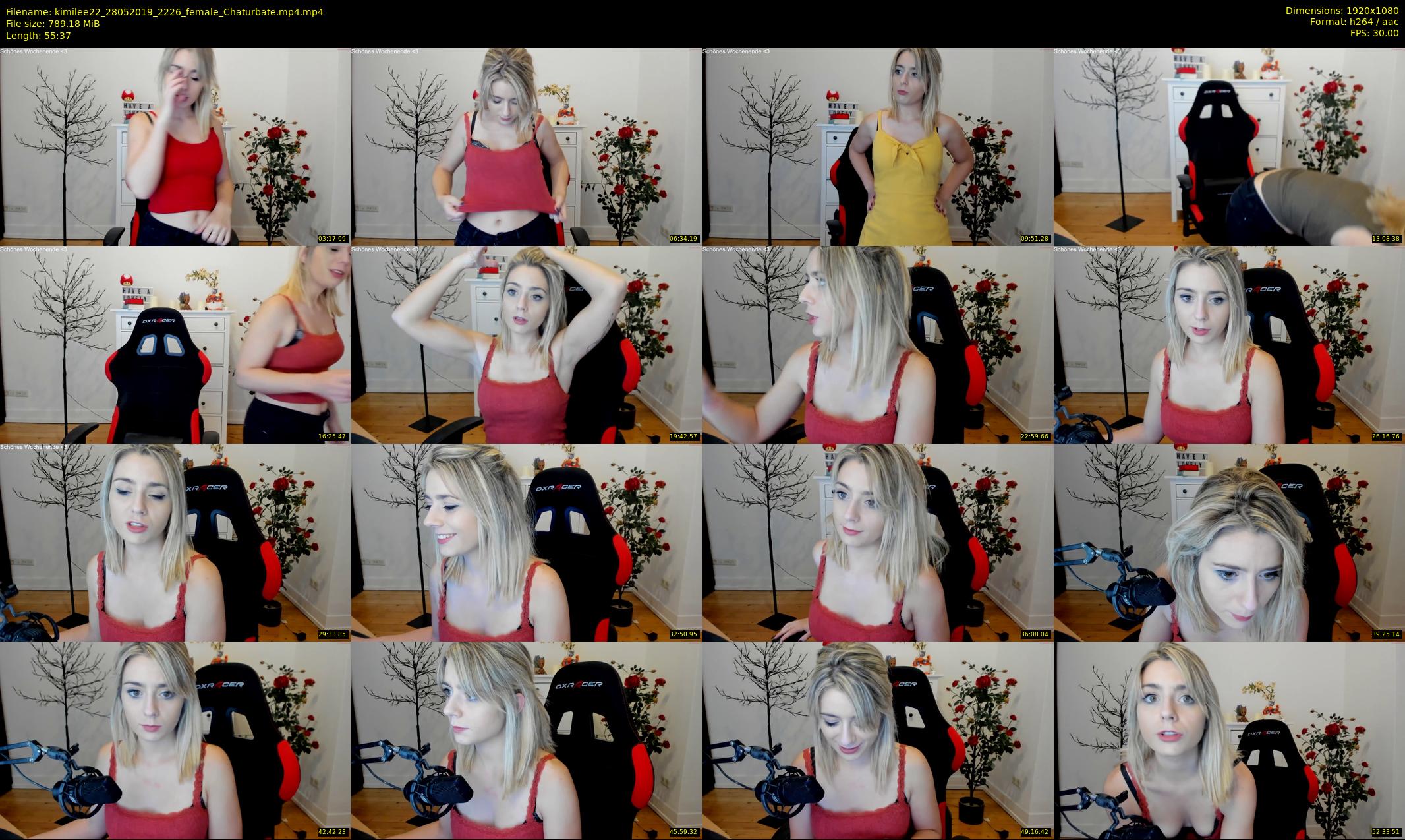 kimilee22 — 56 minute Chaturbate female cam show recording, 1080p, May 28, 2019