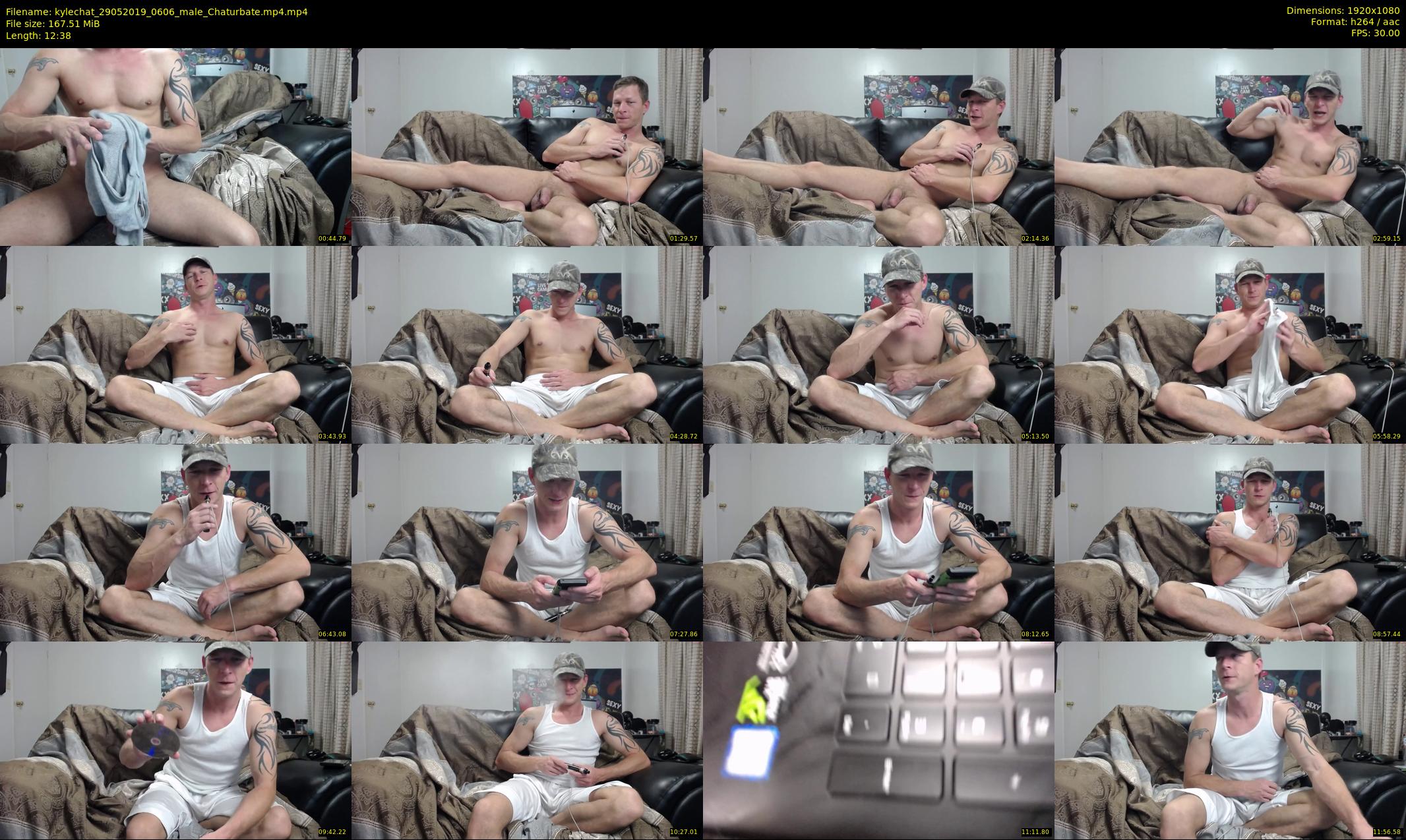 kylechat — 13 minute Chaturbate male cam show recording, 1080p, May 29, 2019