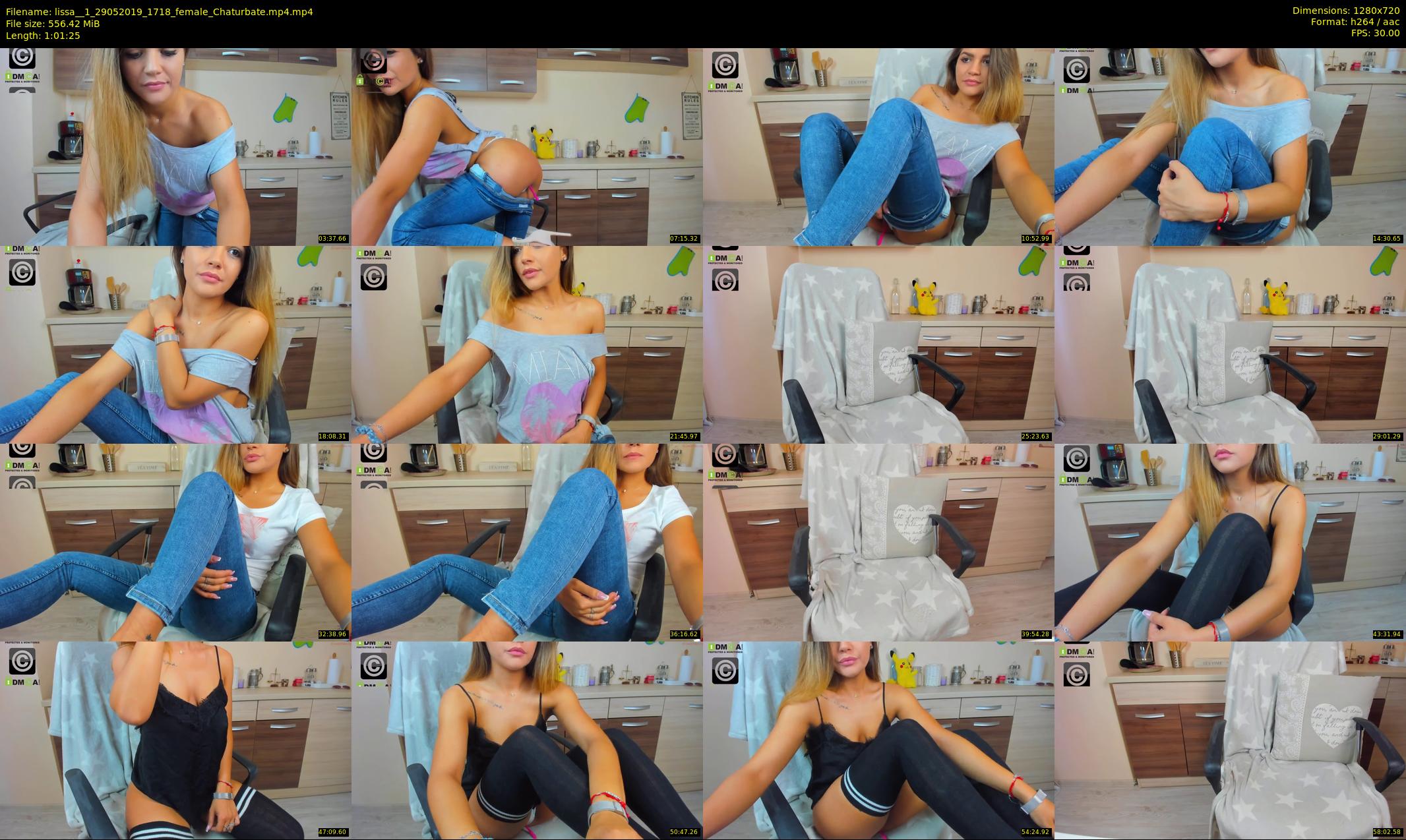 lissa__1 — 62 minute Chaturbate female cam show recording, 720p, May 29, 2019