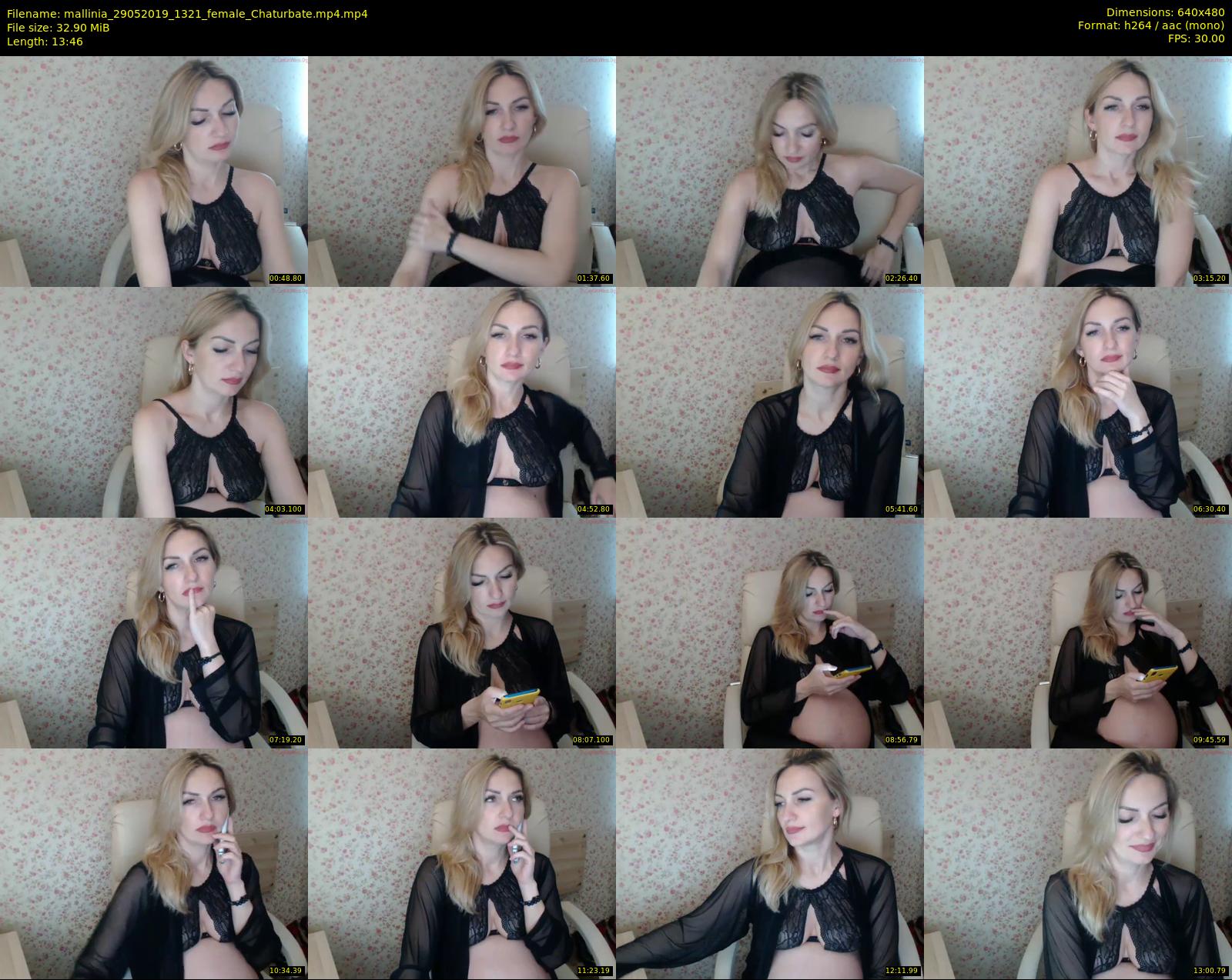 mallinia — 14 minute Chaturbate female cam show recording, 480p, May 29, 2019