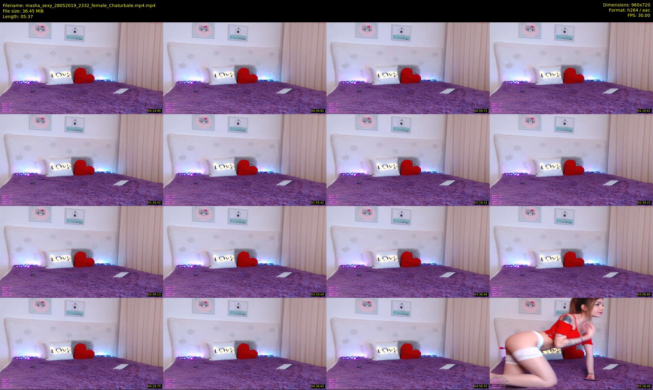 masha_sexy — 6 minute Chaturbate female cam show recording, 720p, May 28, 2019