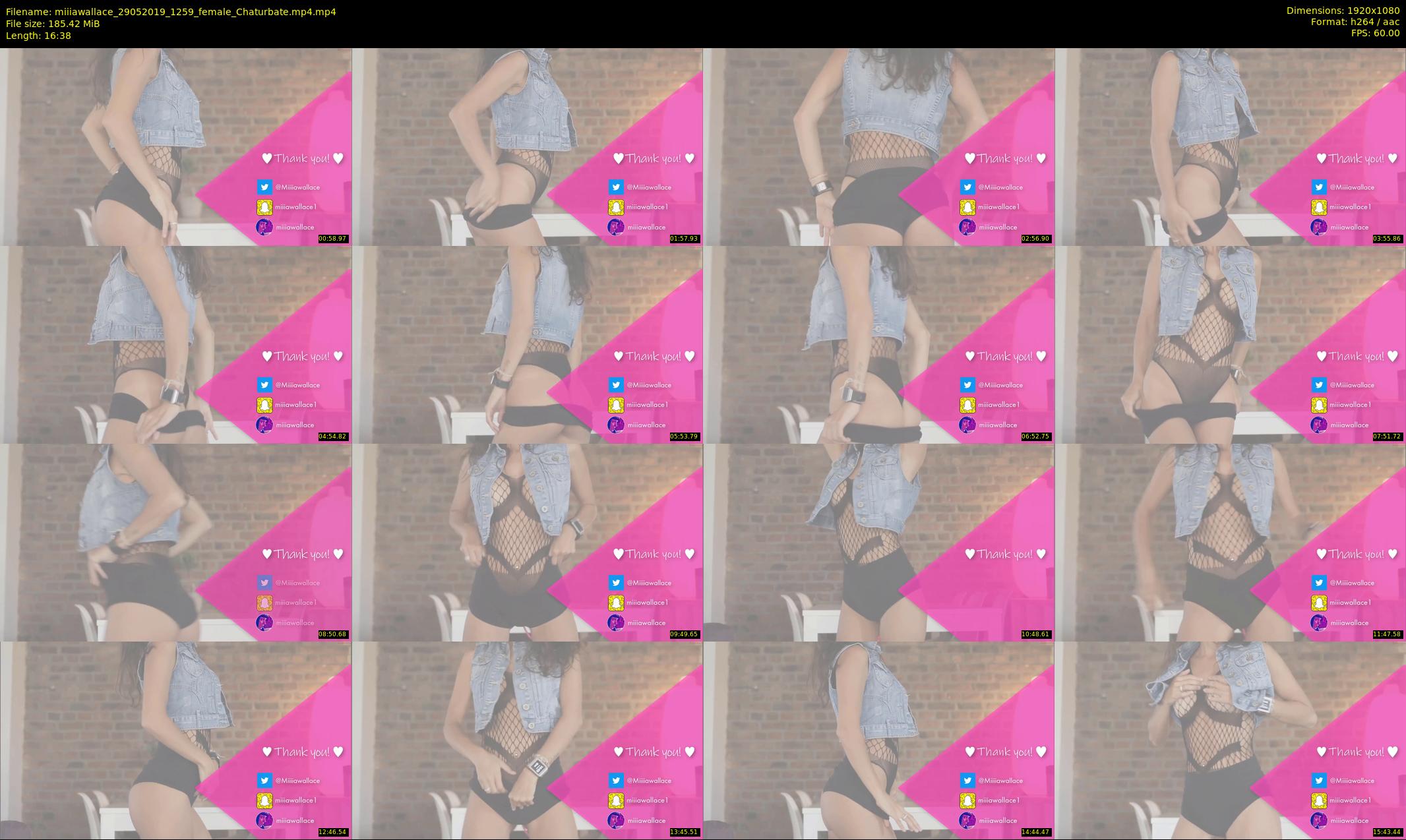 miiiawallace — 17 minute Chaturbate female cam show recording, 1080p, May 29, 2019