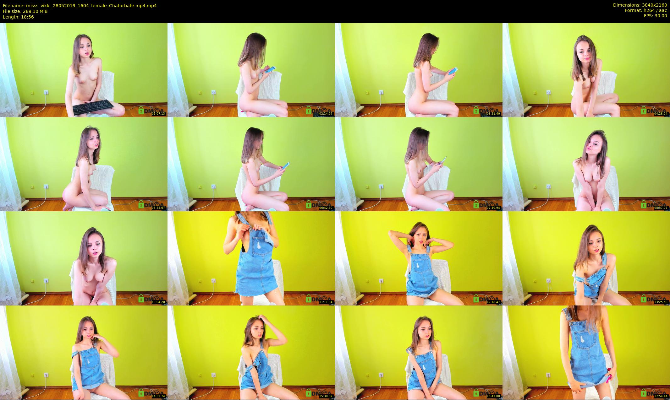 misss_vikki — 19 minute Chaturbate female cam show recording, 4K, May 28, 2019