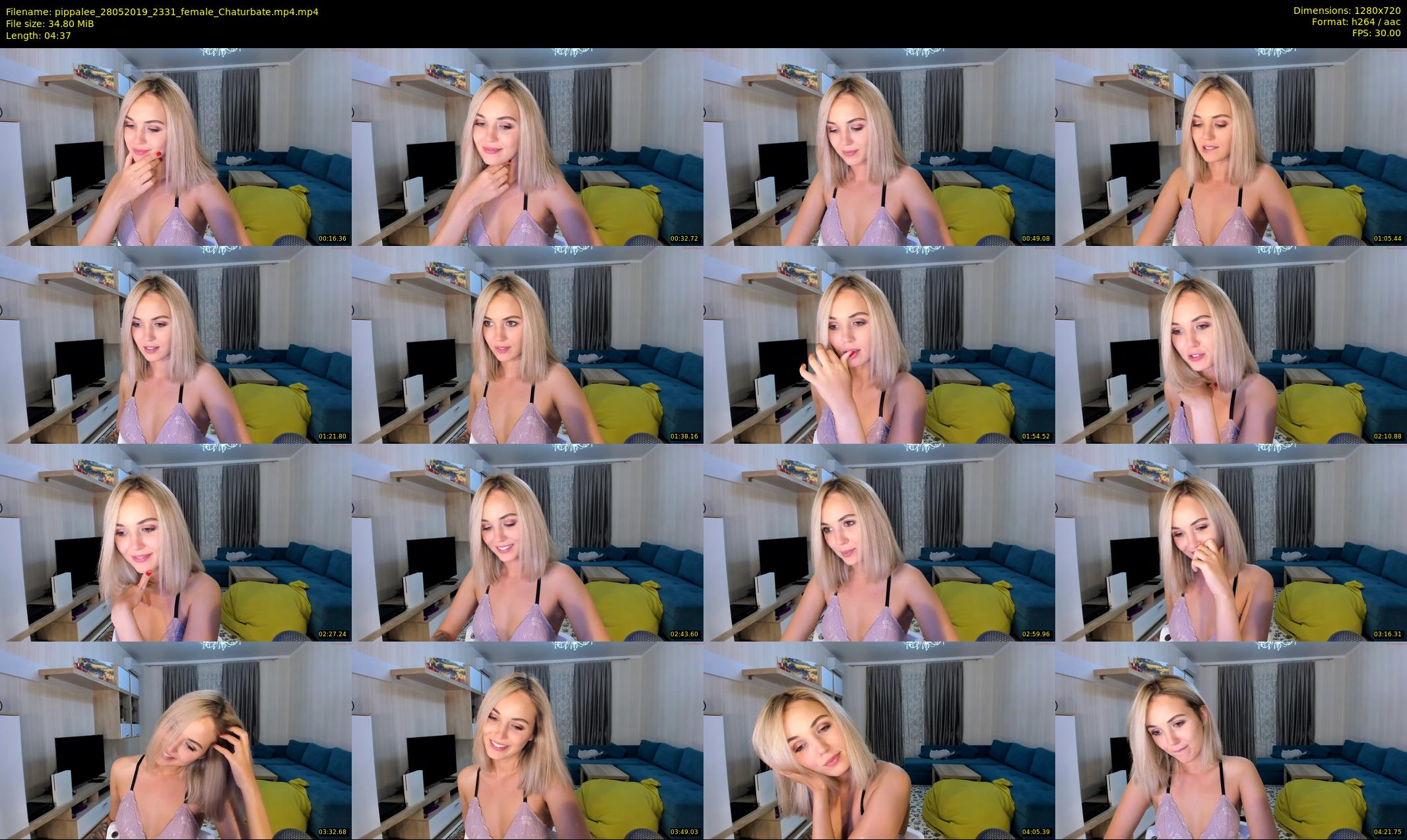 pippalee — 5 minute Chaturbate female cam show recording, 720p, May 28, 2019
